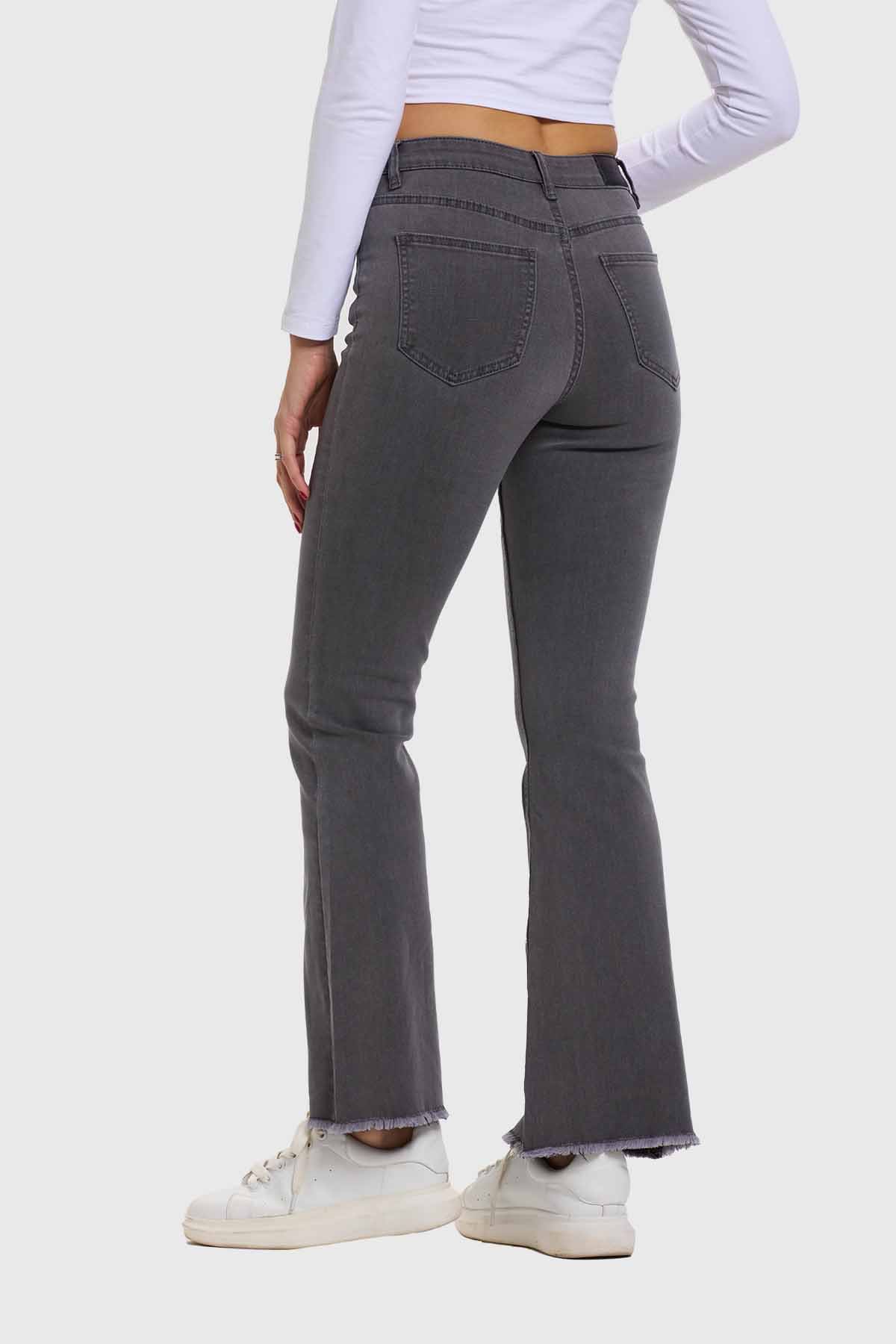 Jeans Mujer Monse Flare Gris - Image 3