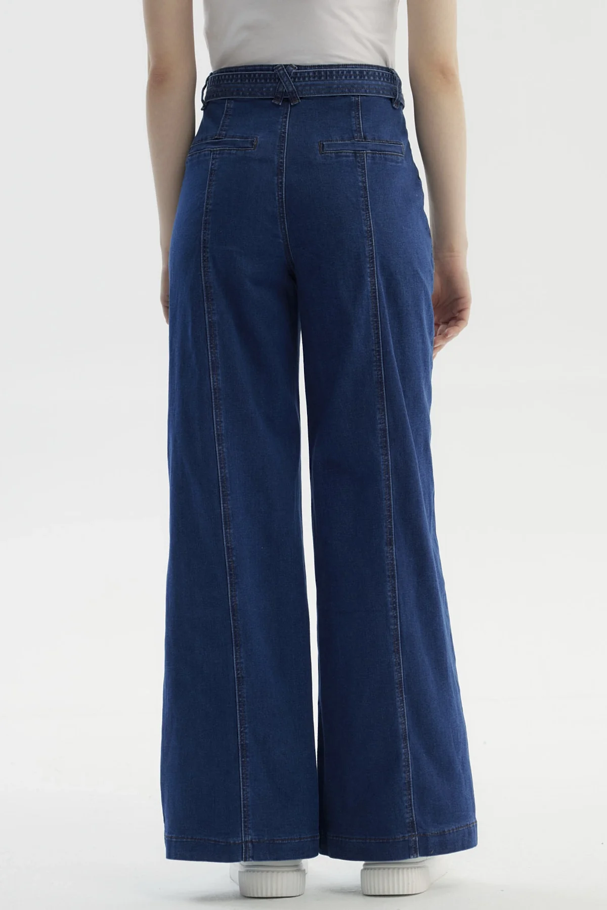 Jeans Mujer Palazzo Azul Oscuro - Image 3