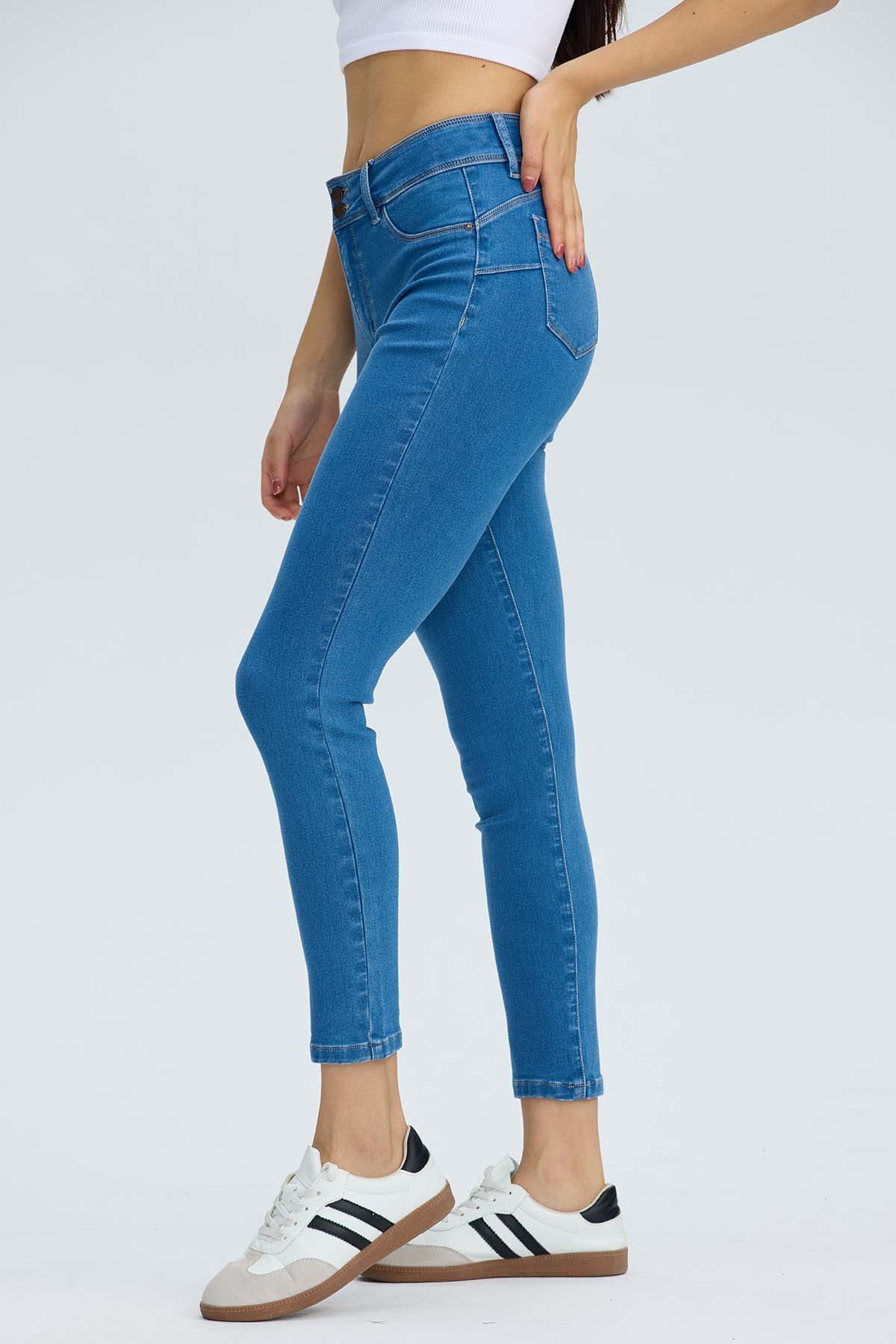Jeans Mujer Push Up Jeny Azul - Image 2