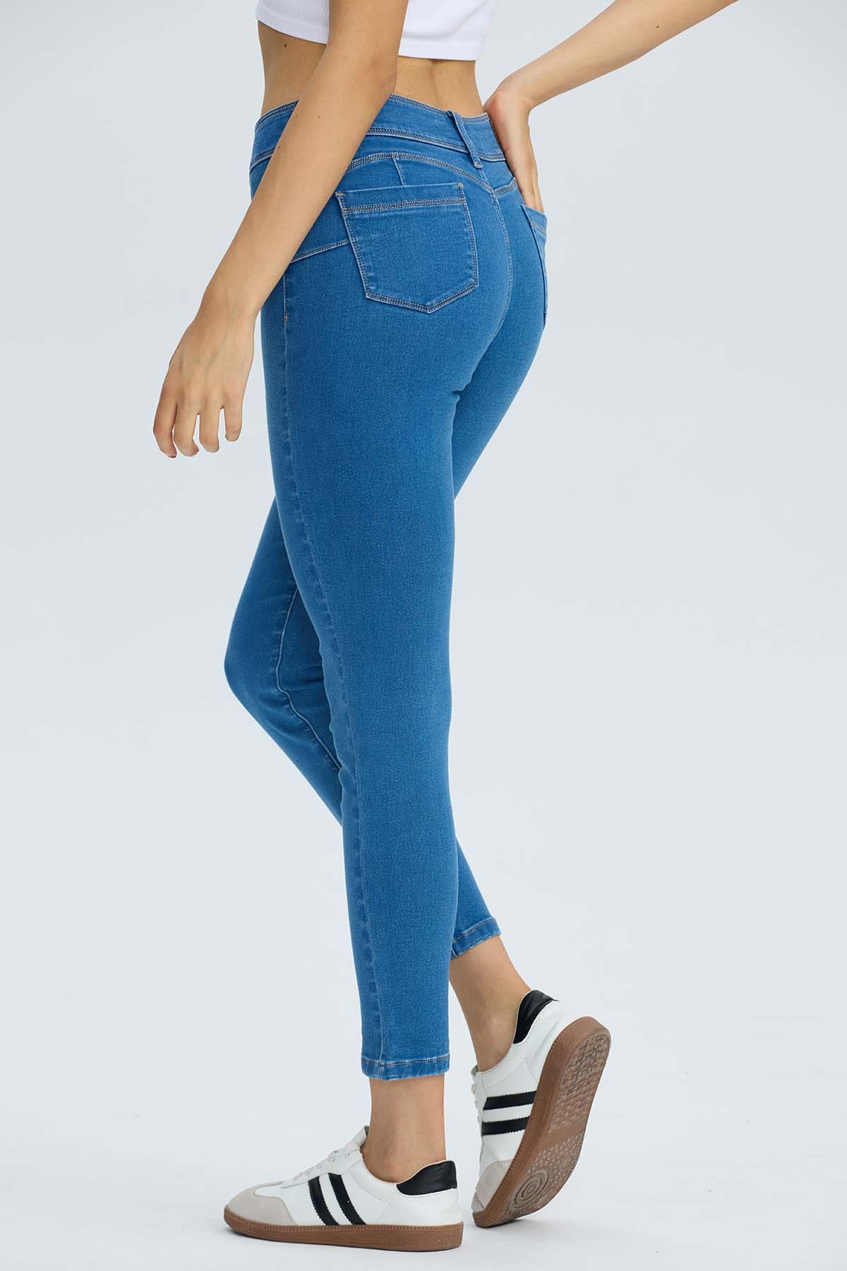 Jeans Mujer Push Up Jeny Azul - Image 3