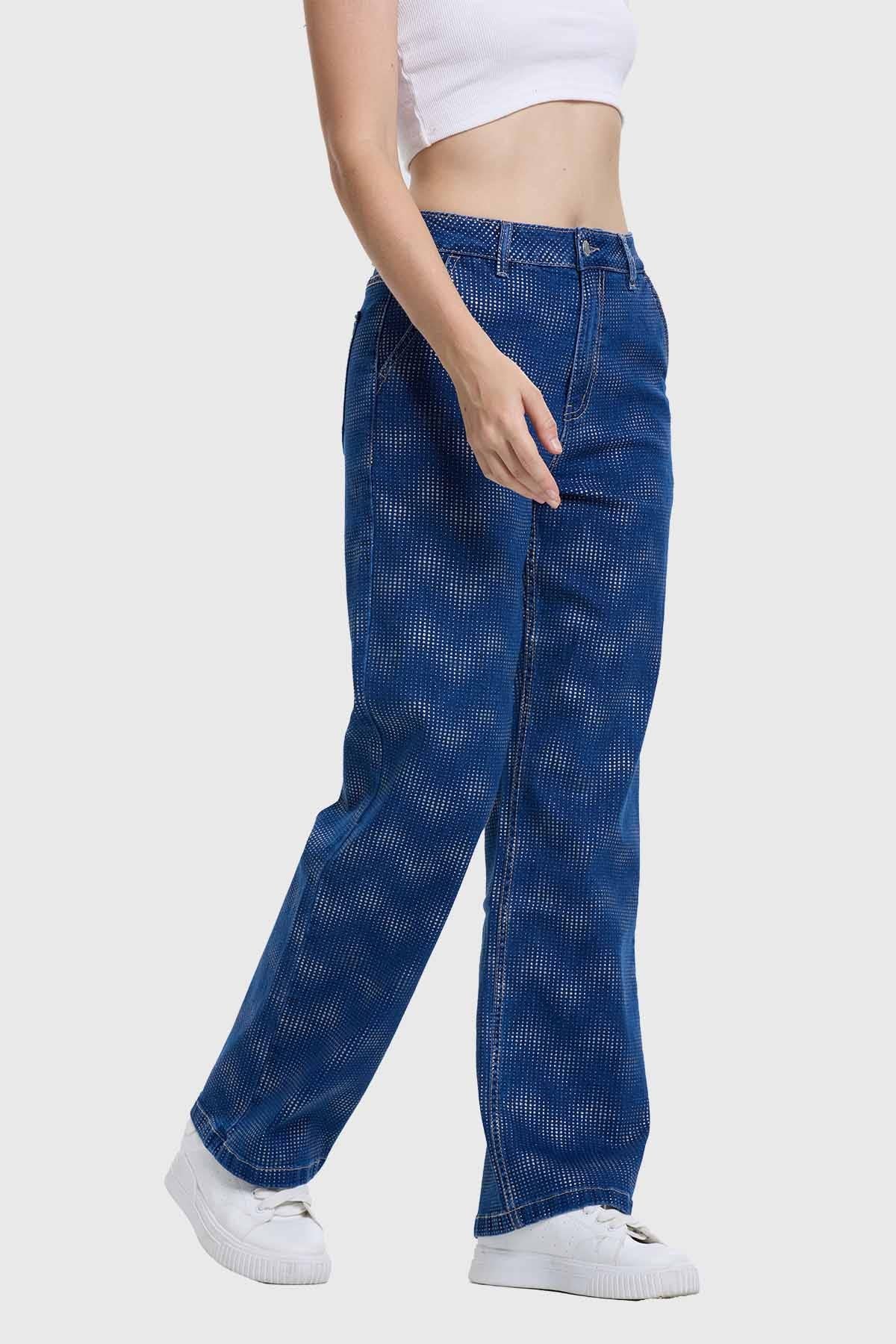 Jeans Mujer Recto Azul - Image 2