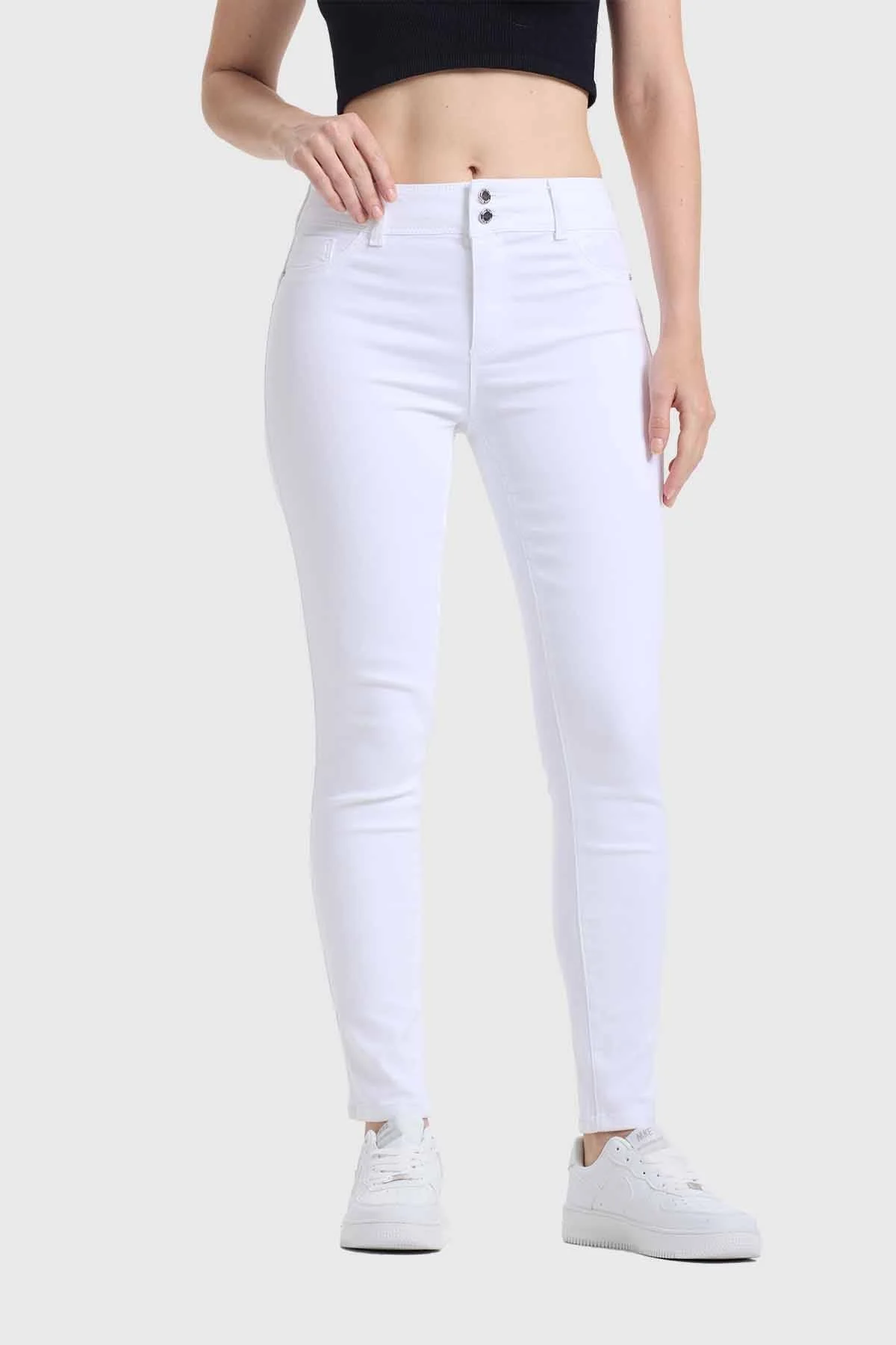 Jeans Mujer Skinny Jeny Push Up Blanco - Image 5