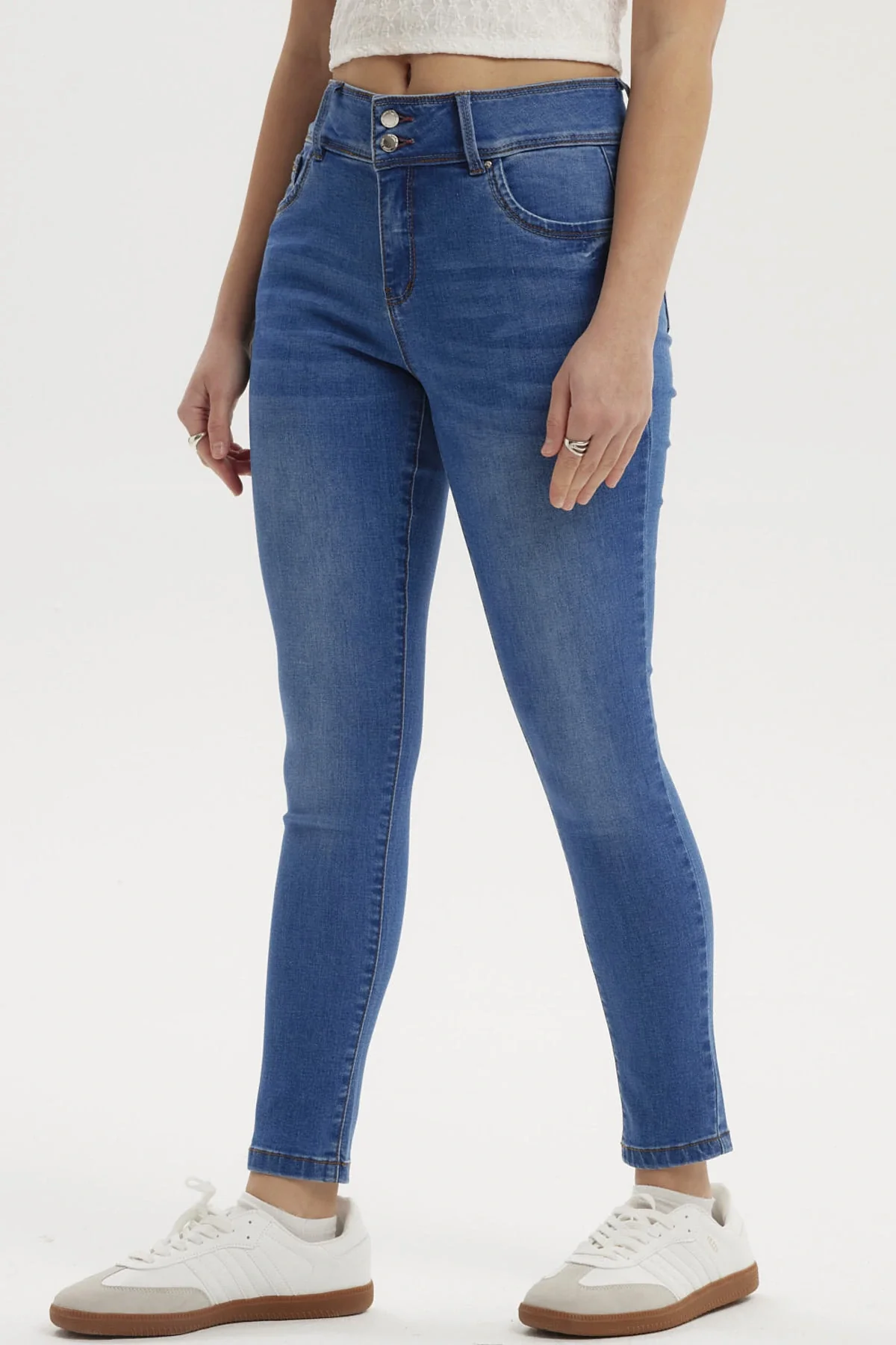 Jeans Mujer Skinny Kim Azul - Image 2