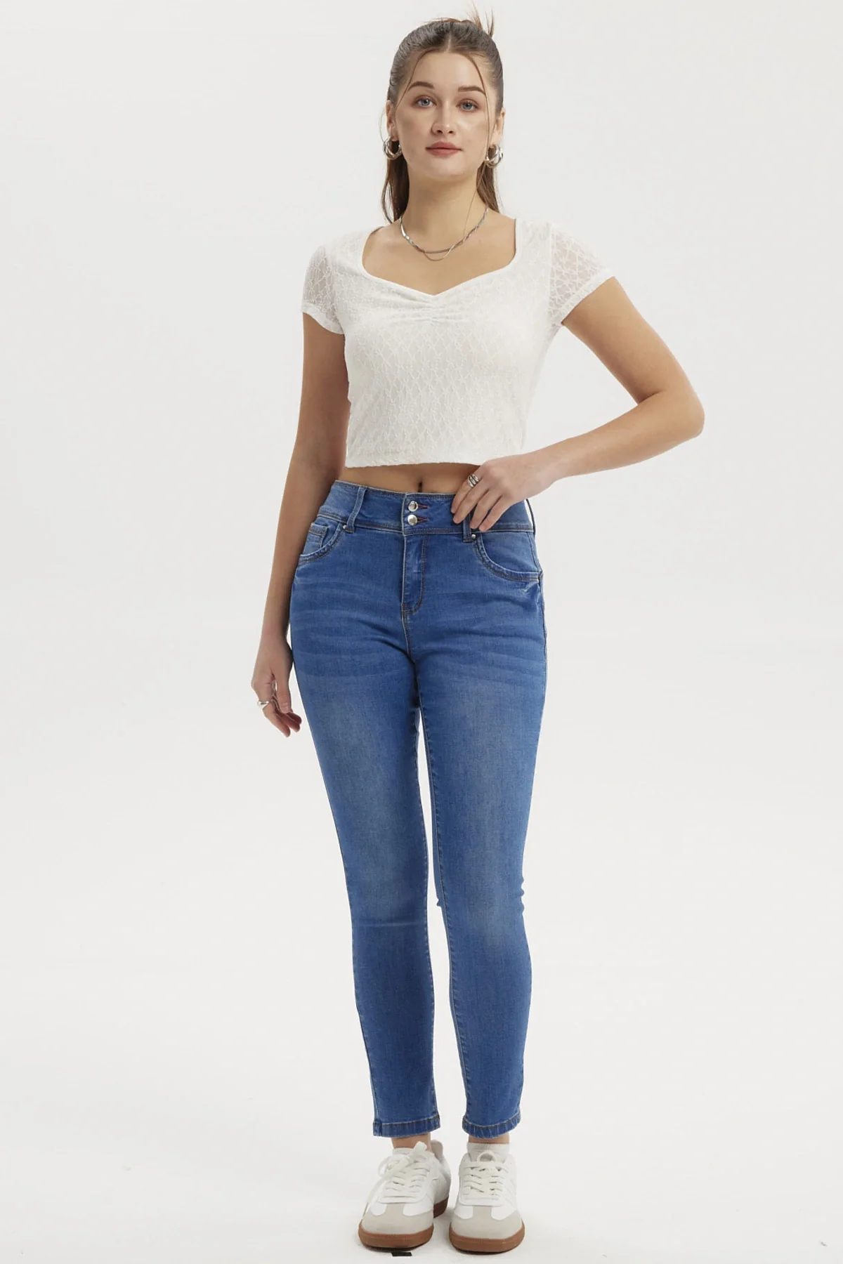 Jeans Mujer Skinny Kim Azul - Image 4