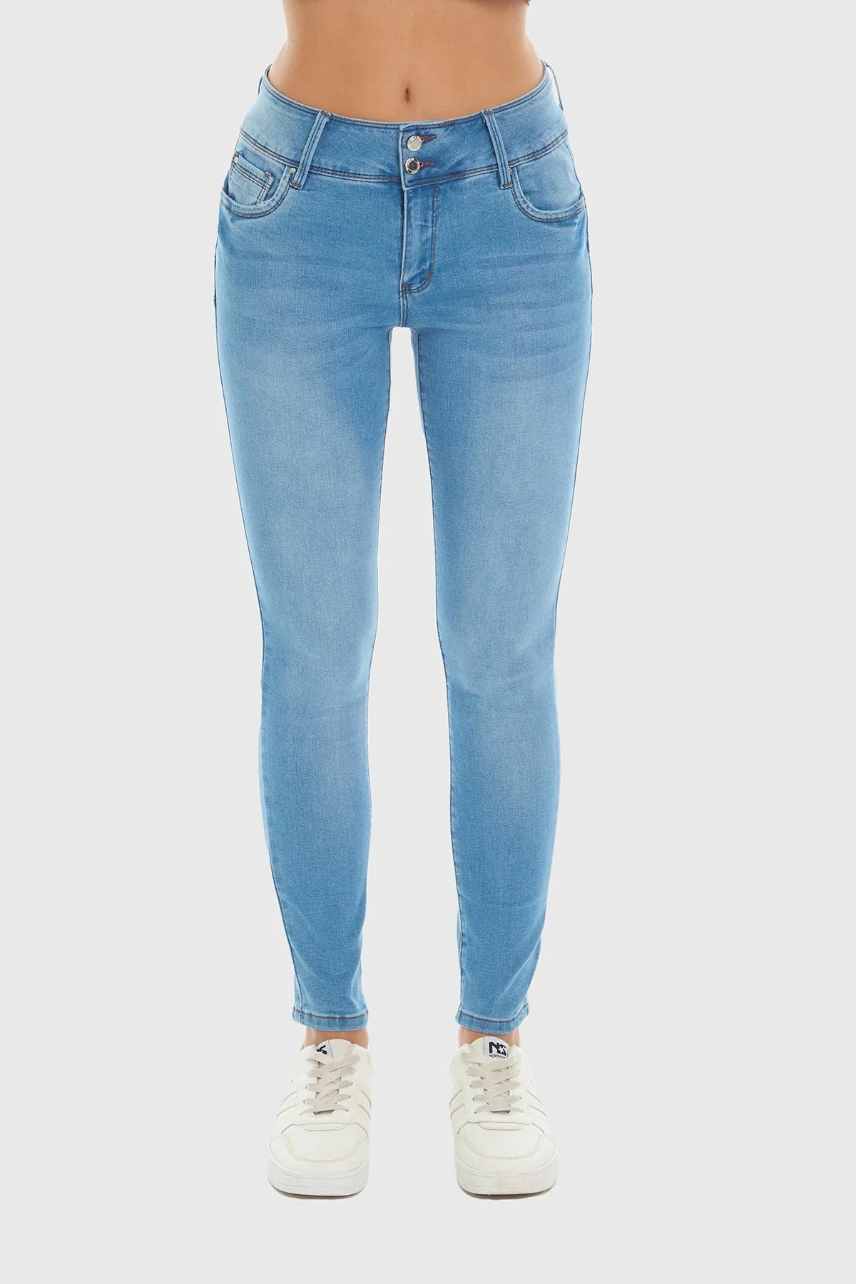 Jeans Mujer Skinny Kim Lavado Azul - Image 5