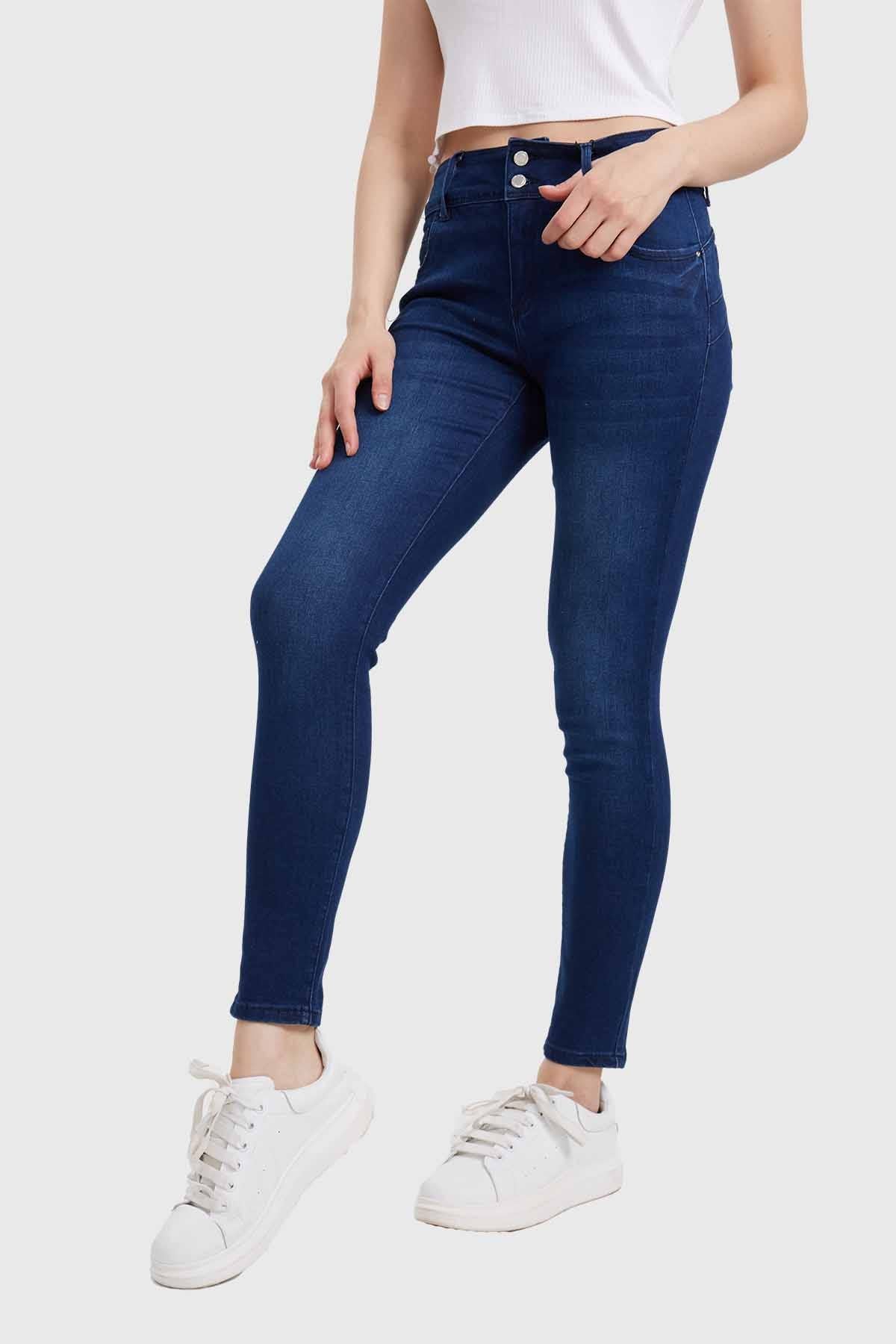 Jeans Mujer Skinny Kim Lavado Azul - Image 2