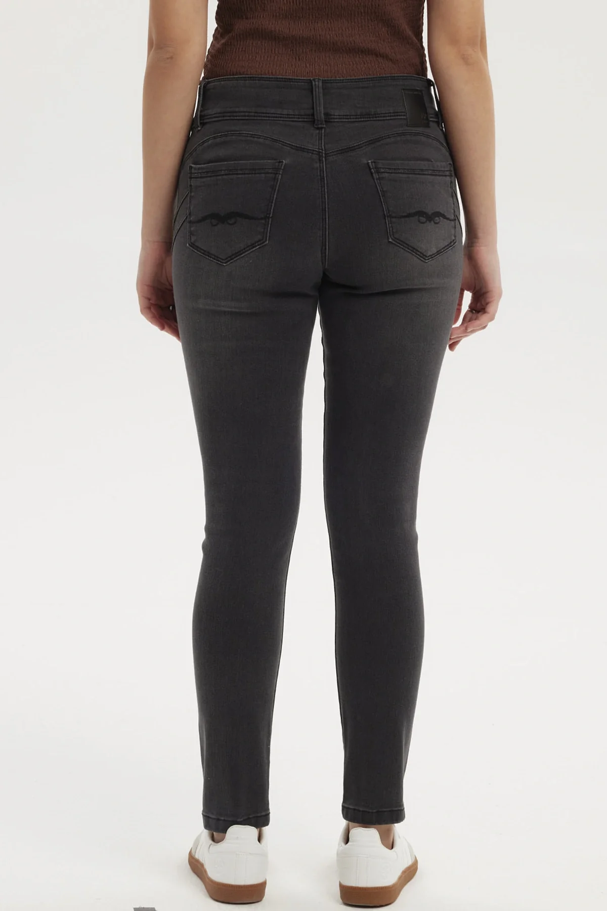 Jeans Mujer Skinny Kim Negro - Image 3