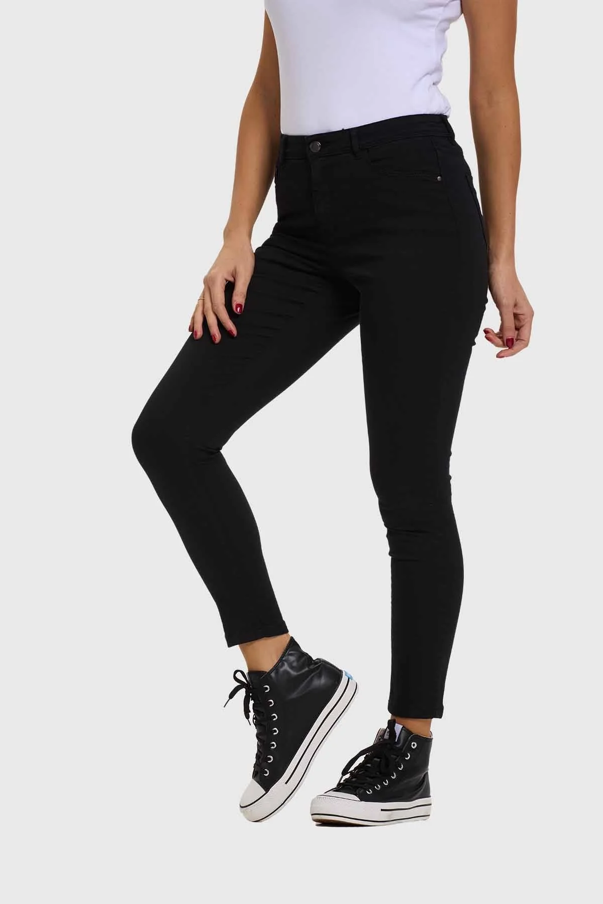 Jeans Mujer Skinny Negro - Image 2
