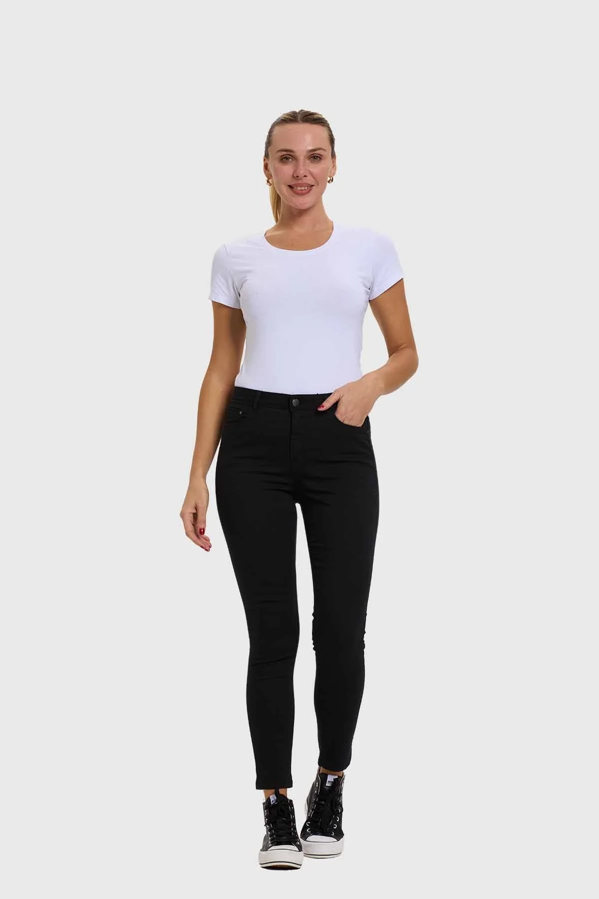 Jeans Mujer Skinny Negro - Image 4