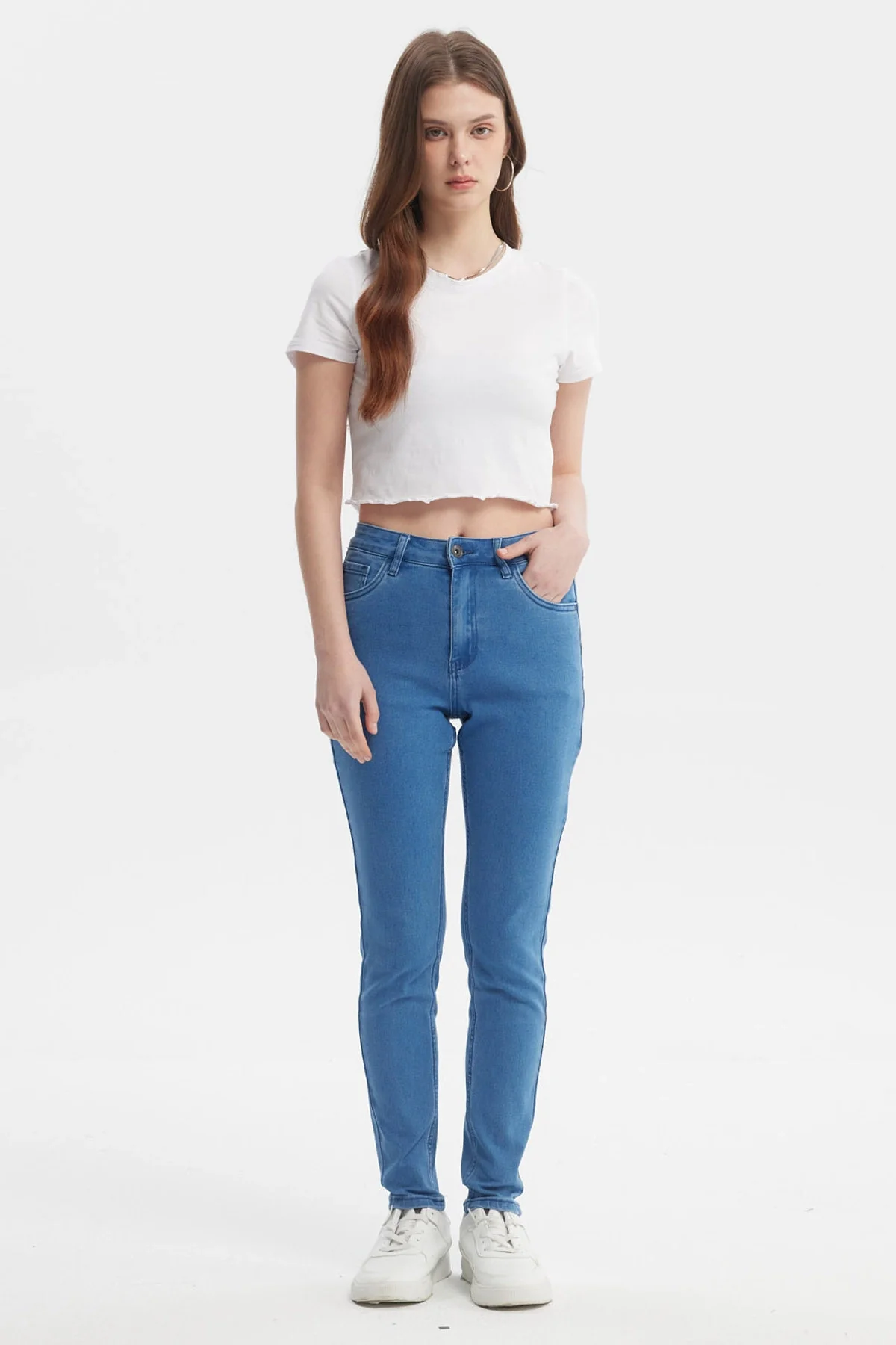 Jeans Mujer Super Skinny Emilia Azul - Image 4