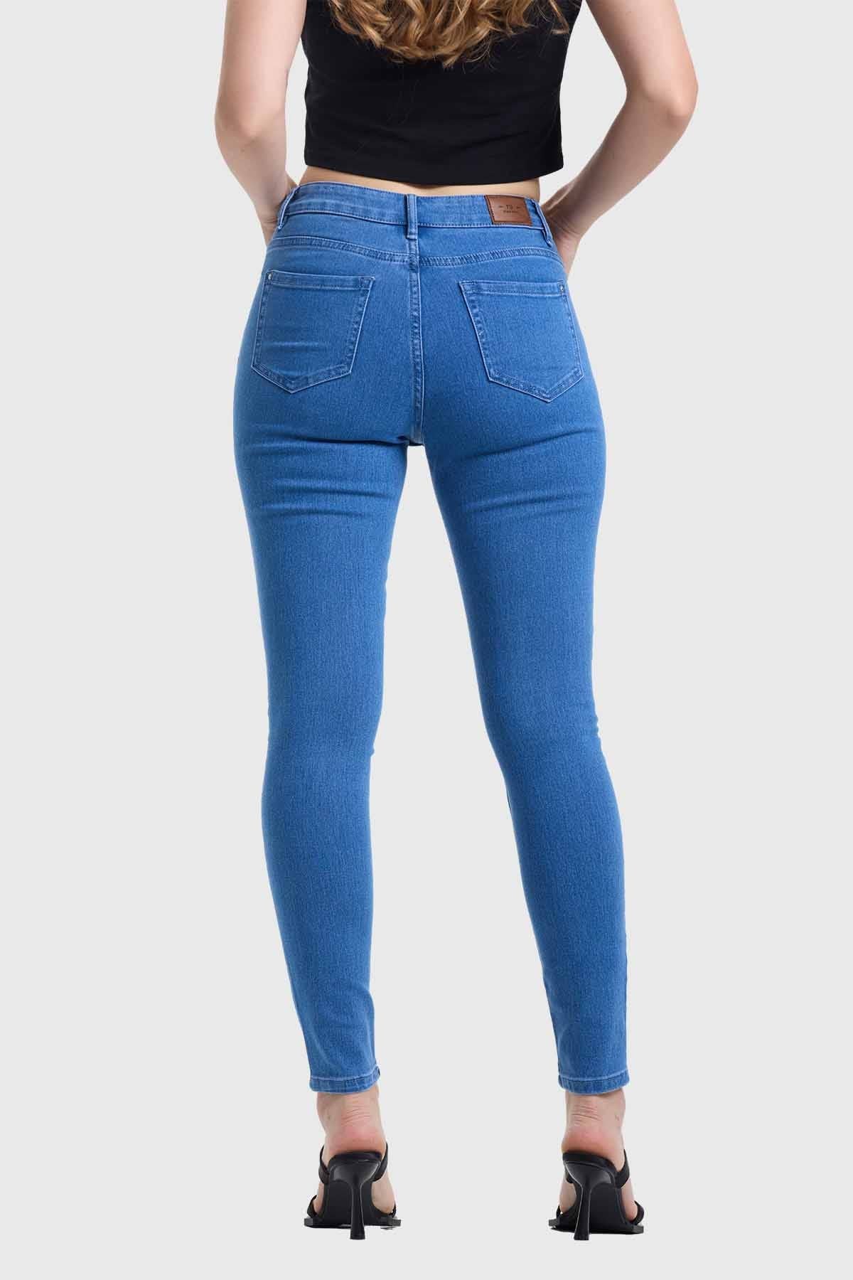 Jeans Mujer Skinny Emilia Azul Electrico I - Image 3