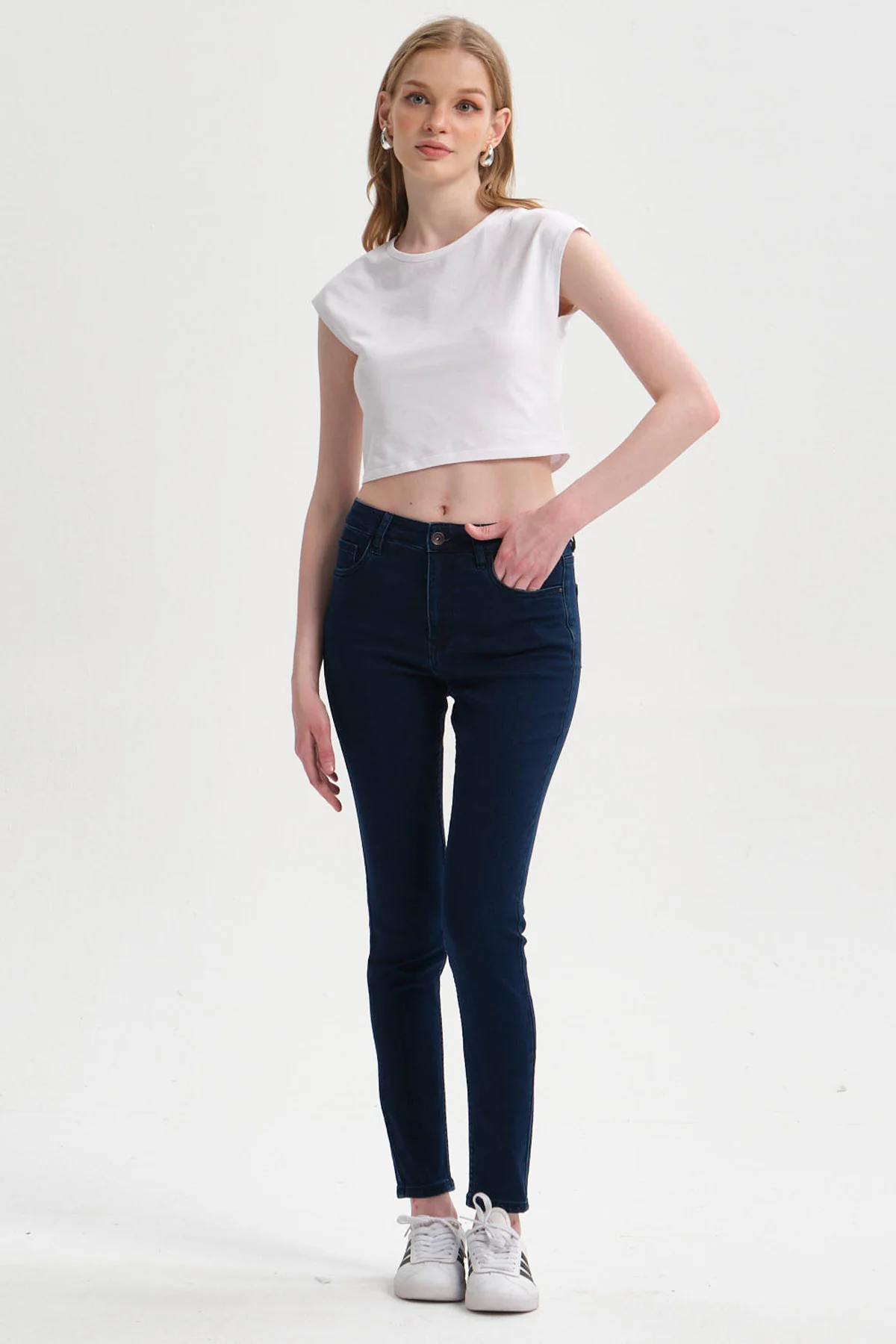 Jeans Mujer Super Skinny Emilia Azul Marino - Image 4