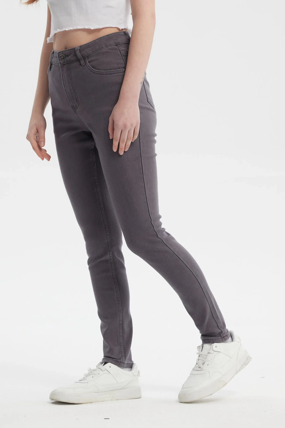 Jeans Mujer Super Skinny Emilia Gris - Image 2