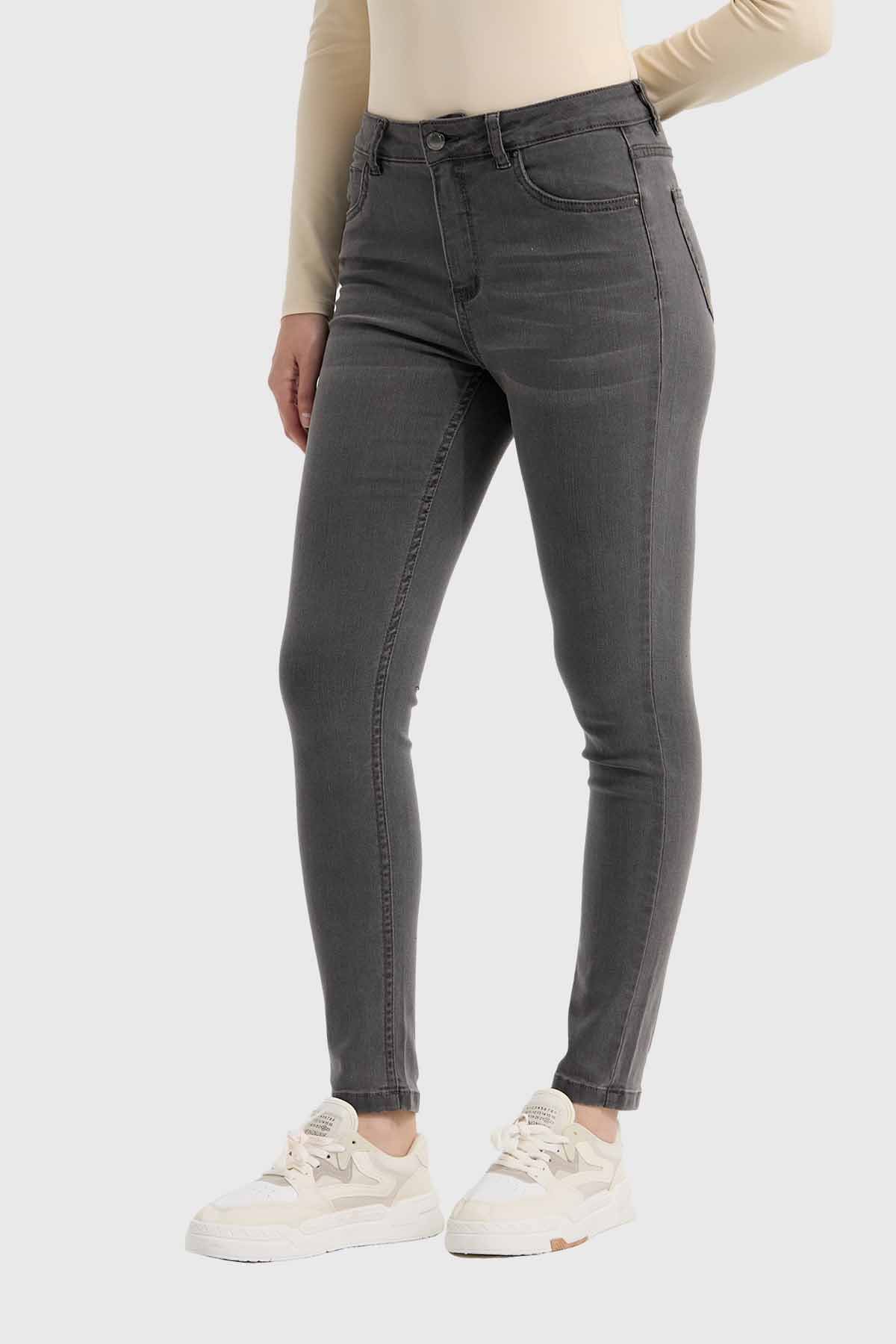 Jeans Mujer Skinny Emilia Gris - Image 2