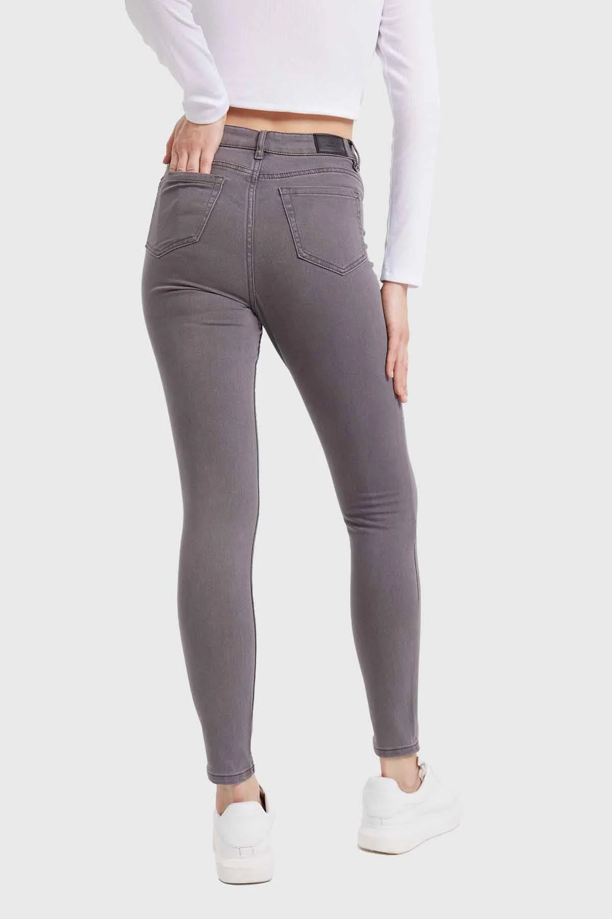 Jeans Mujer Skinny Emilia Gris - Image 2