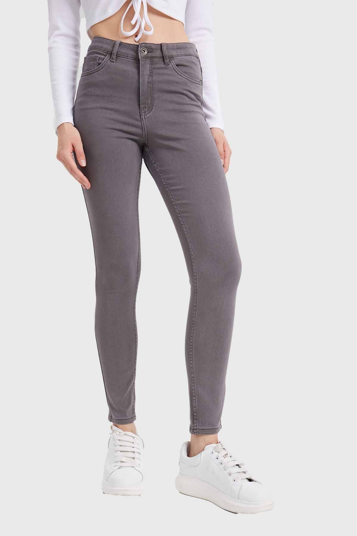 Jeans Mujer Skinny Emilia Gris - Image 5