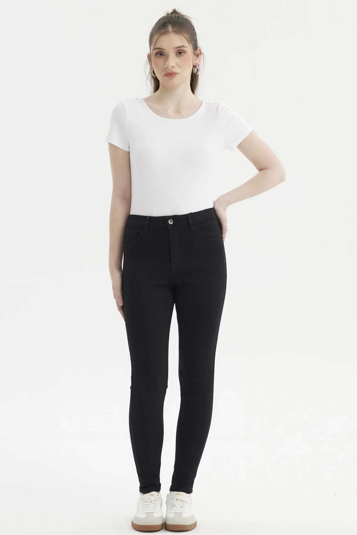 Jeans Mujer Super Skinny Emilia Negro - Image 4