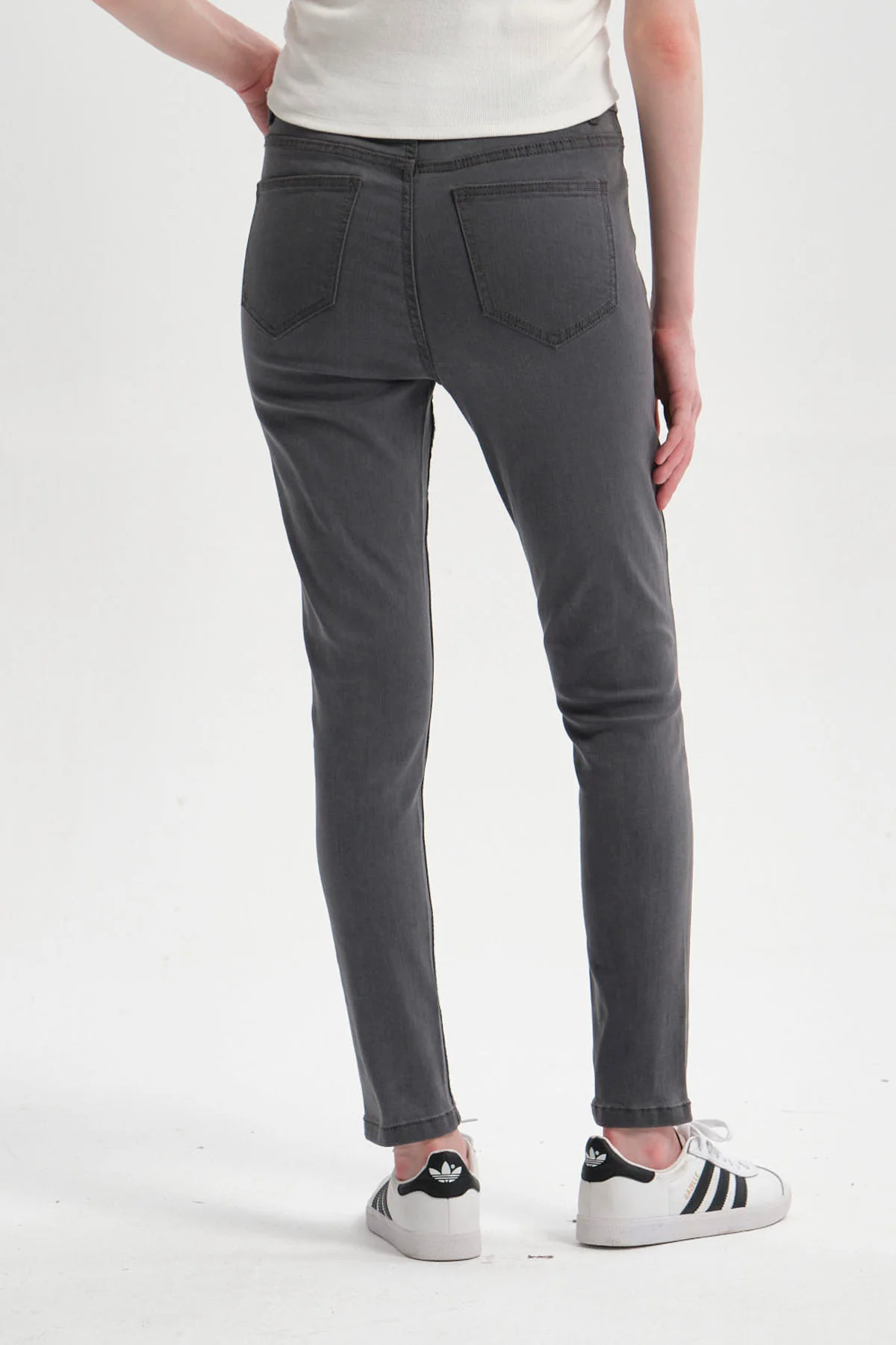 Jeans Mujer Super Skinny Estela Gris - Image 3