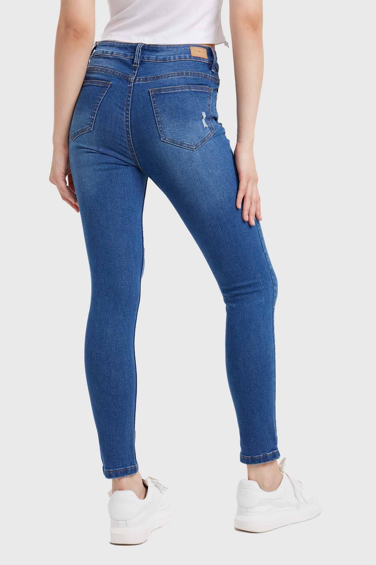 Jeans Mujer Skinny Lia Azul - Image 3