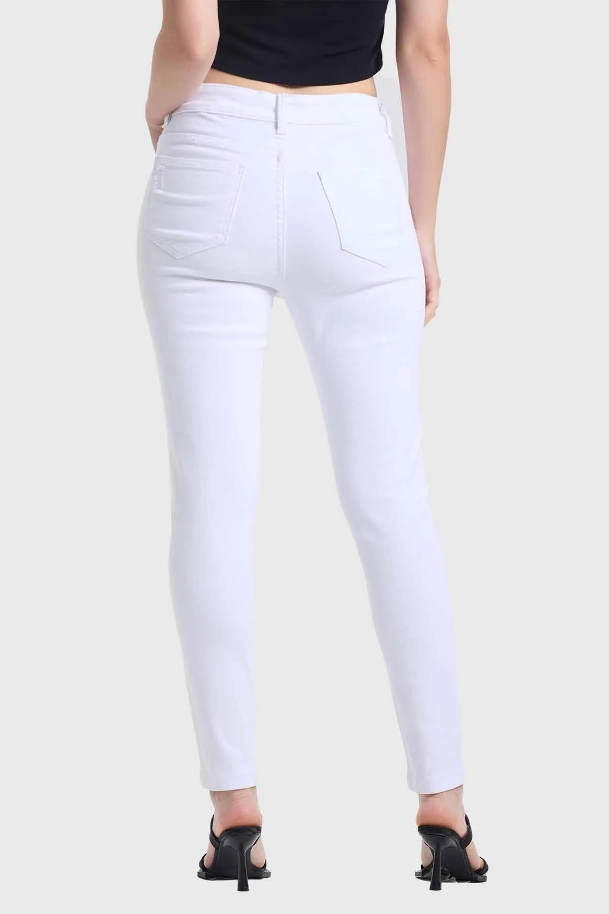 Jeans Mujer Skinny Lia Lavado Blanco - Image 3