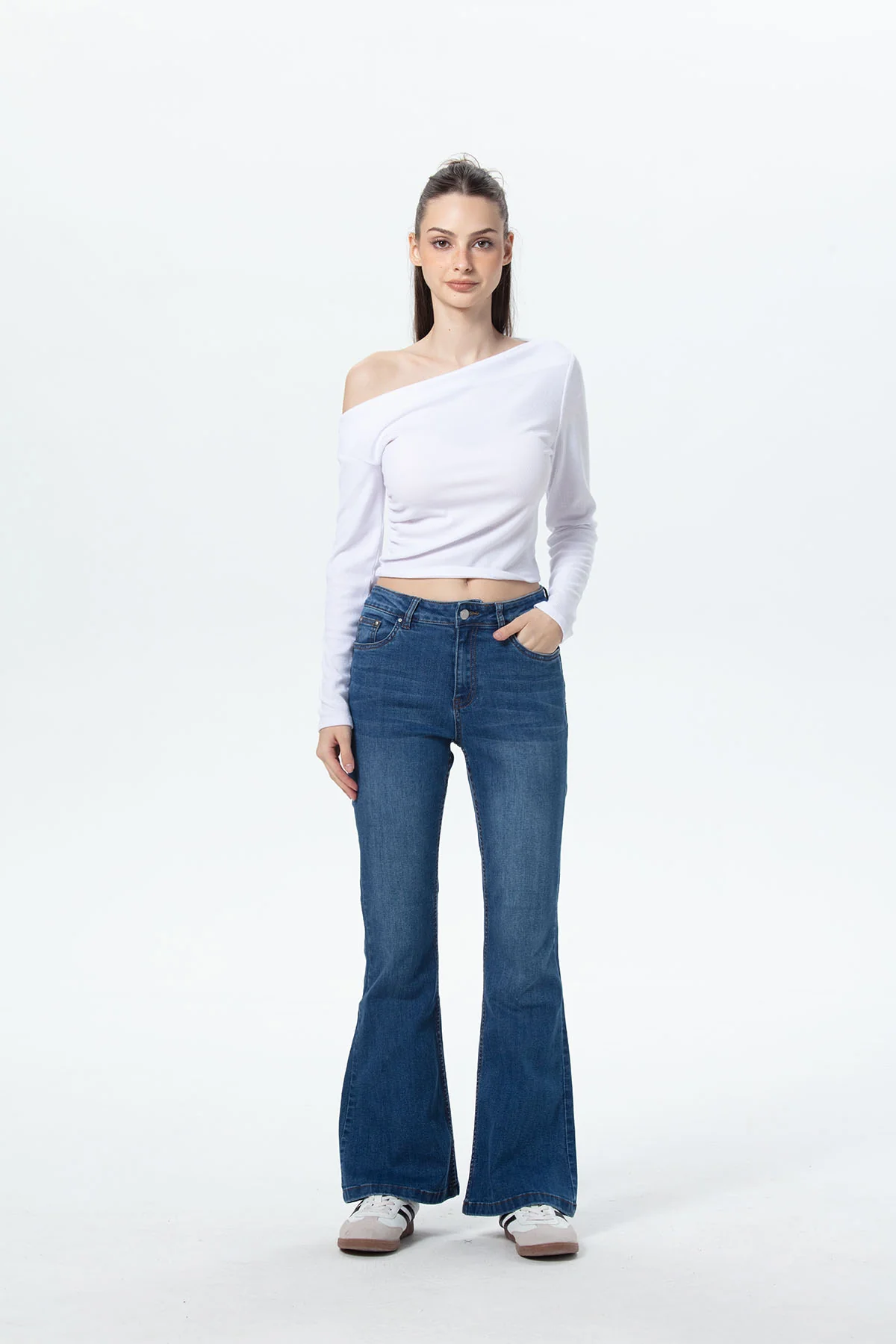 Jeans Mujer Vale Flare Azul - Image 4