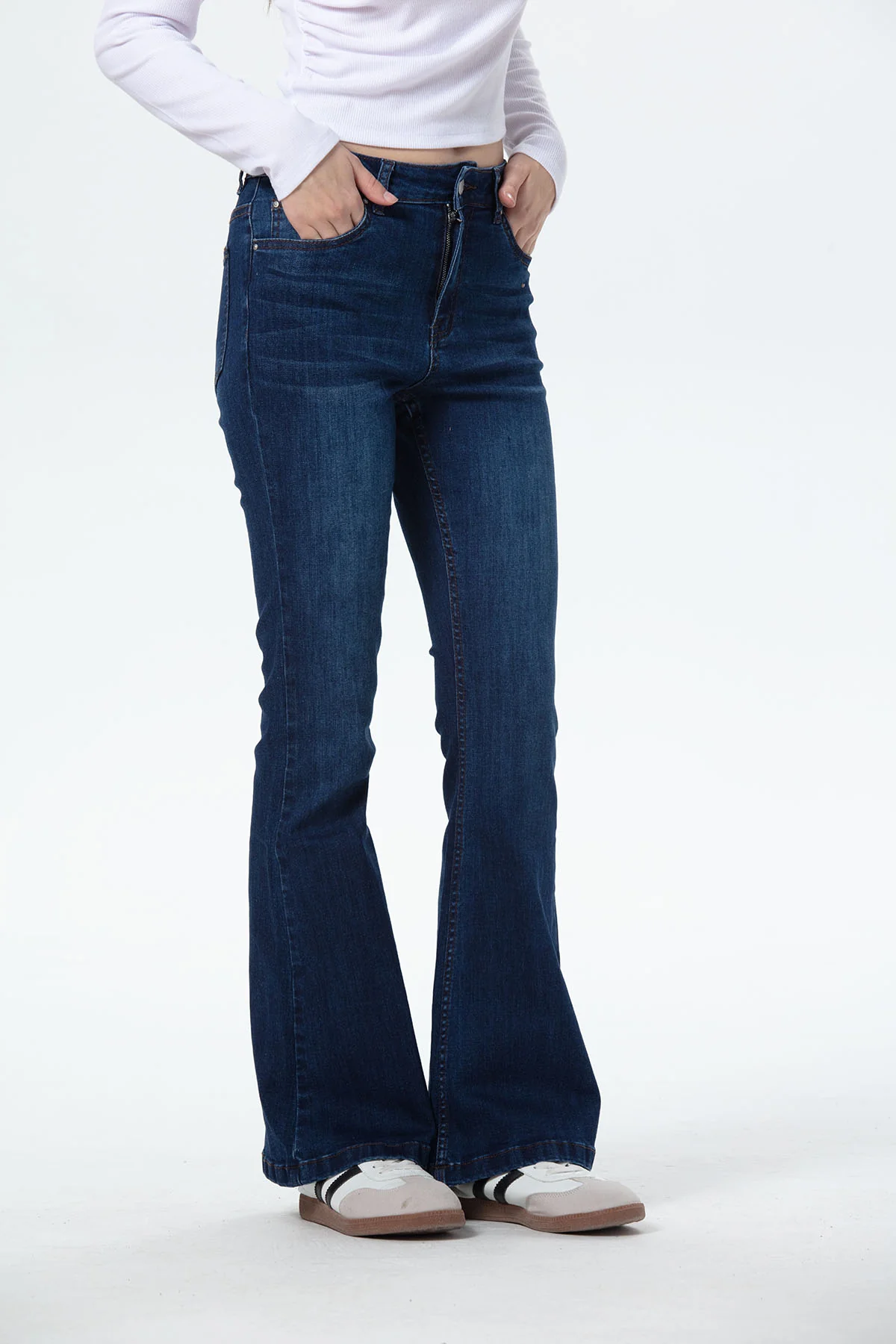 Jeans Mujer Vale Flare Azul Oscuro - Image 2
