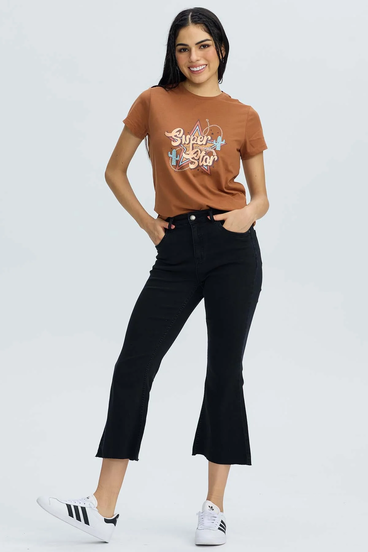 Jeans Mujer Vita Flare Negro - Image 4