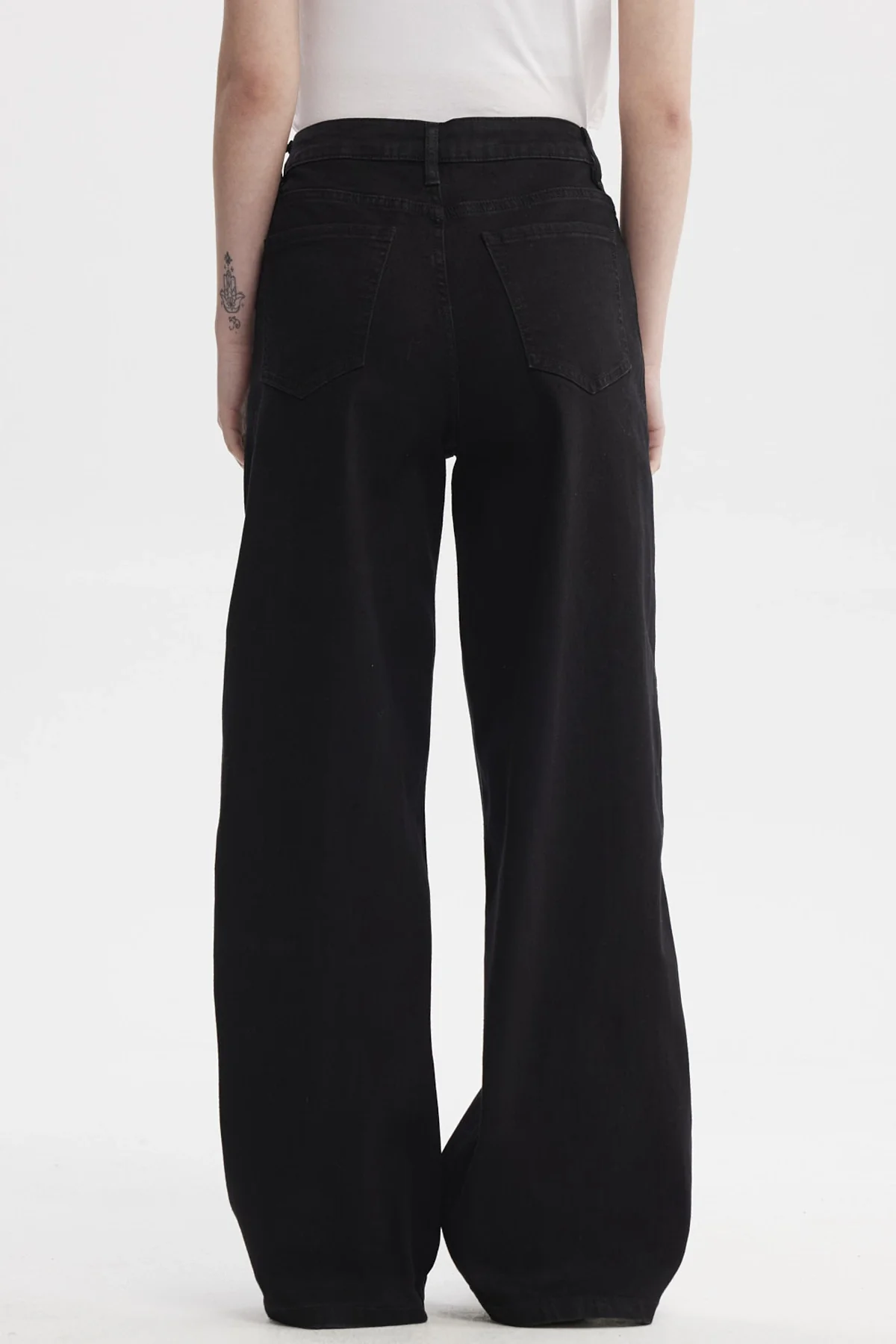 Jeans Mujer Wide Leg Negro - Image 3