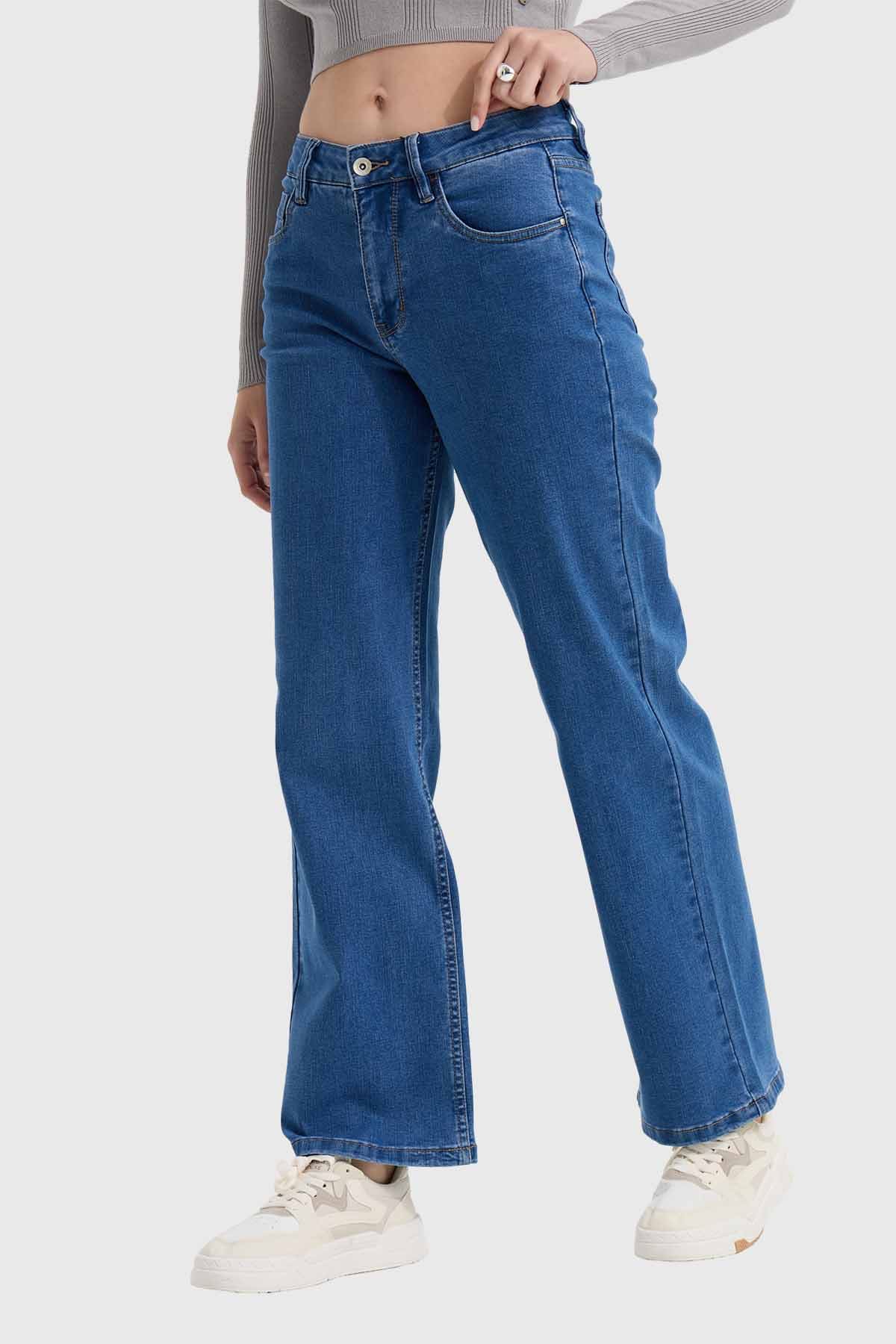 Jeans Mujer Wide Leg Sofía Azul - Image 2