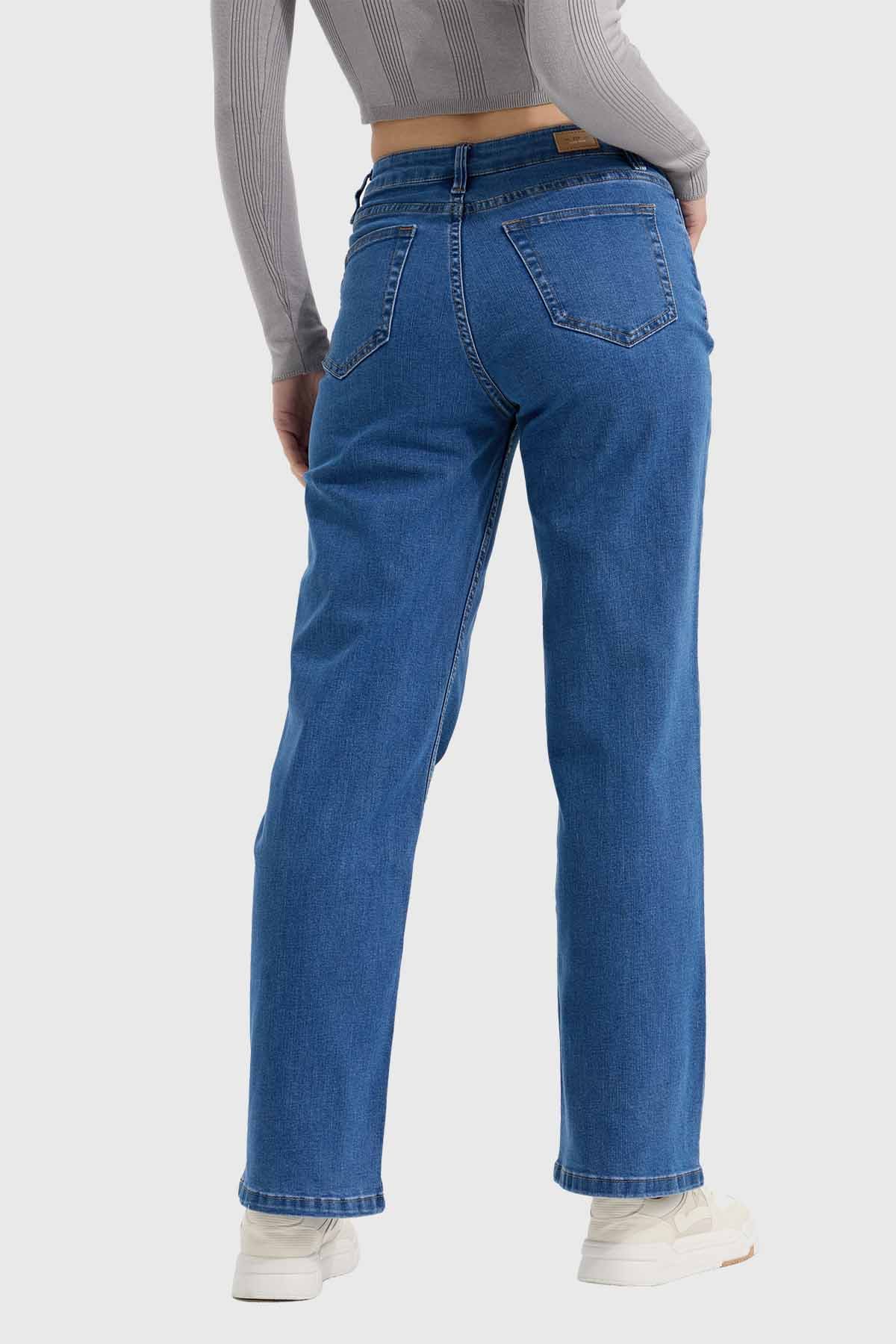 Jeans Mujer Wide Leg Sofía Azul - Image 3
