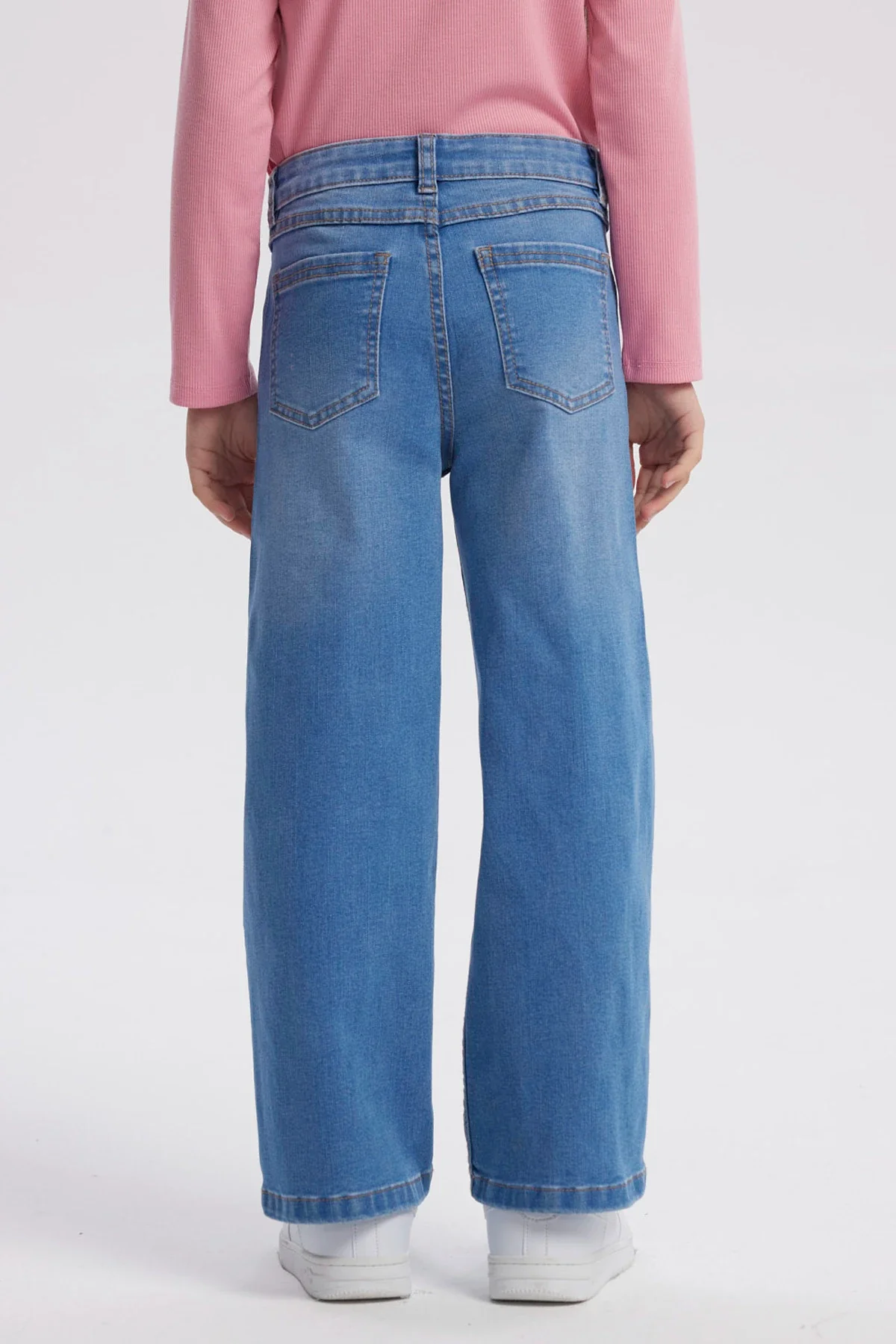 Jeans Niña Calce Recto Azul - Image 3