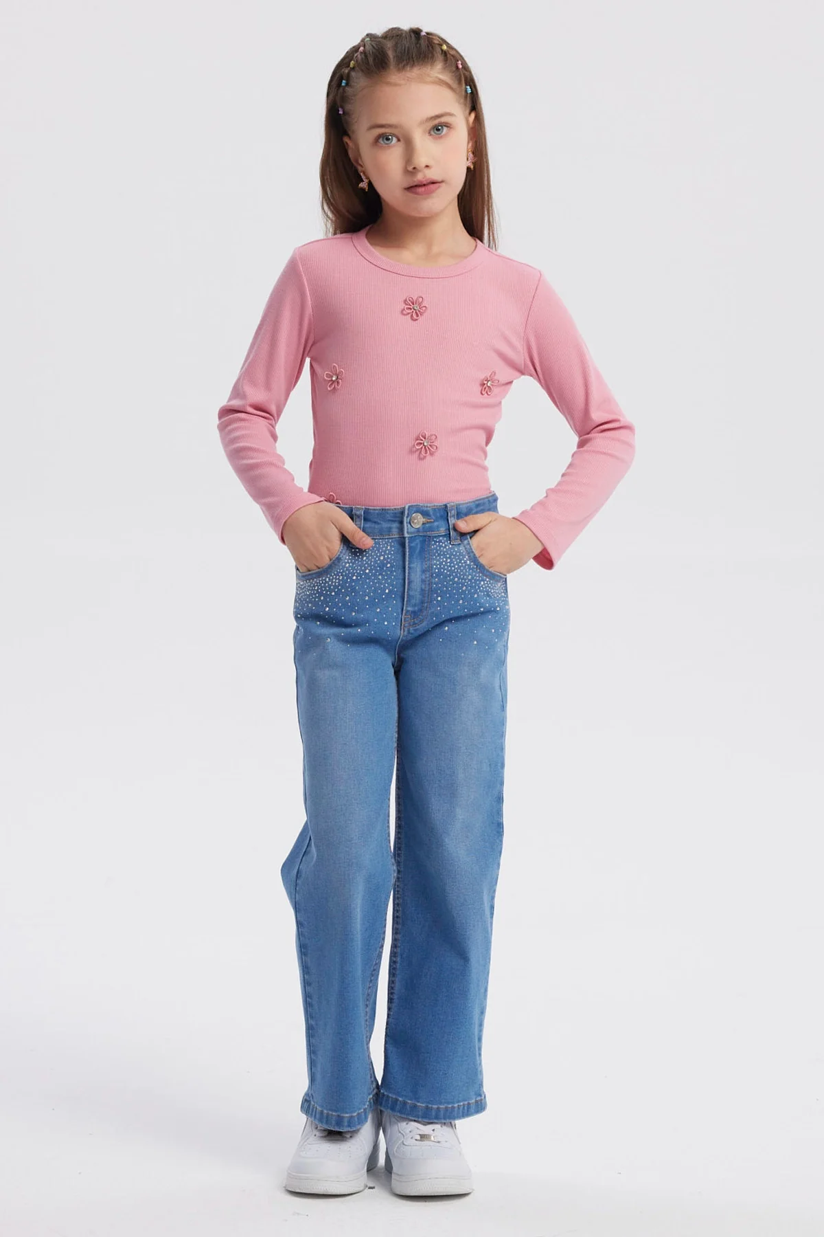 Jeans Niña Calce Recto Azul - Image 4