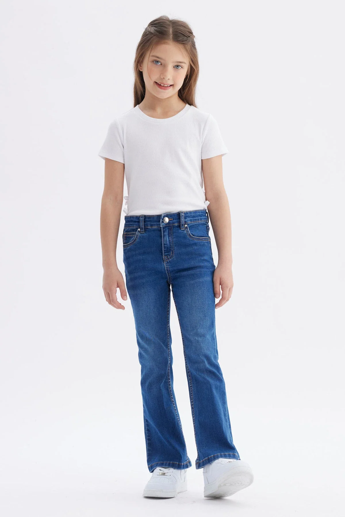 Jeans Niña Flare Azul - Image 4
