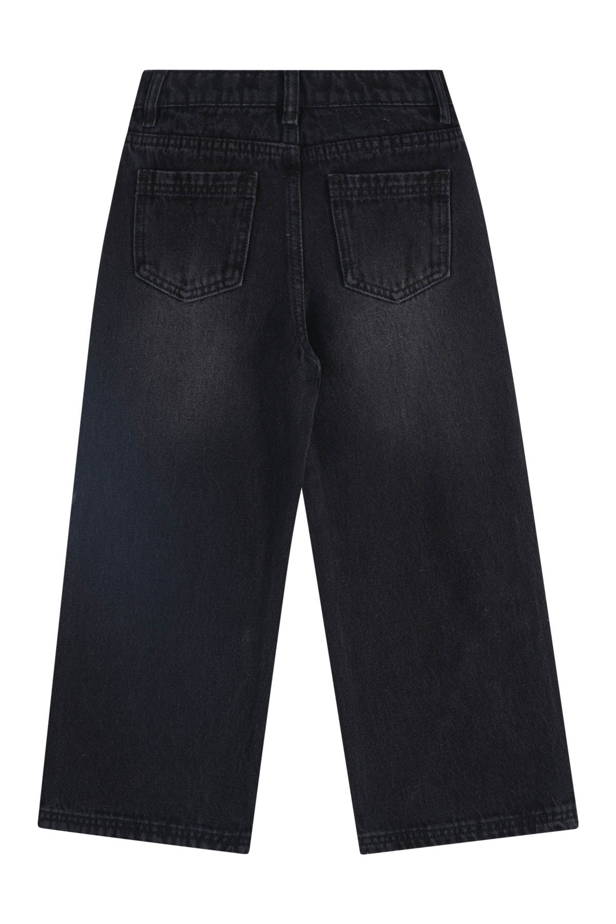 Jeans Niña Flare Con Strass Negro - Image 2