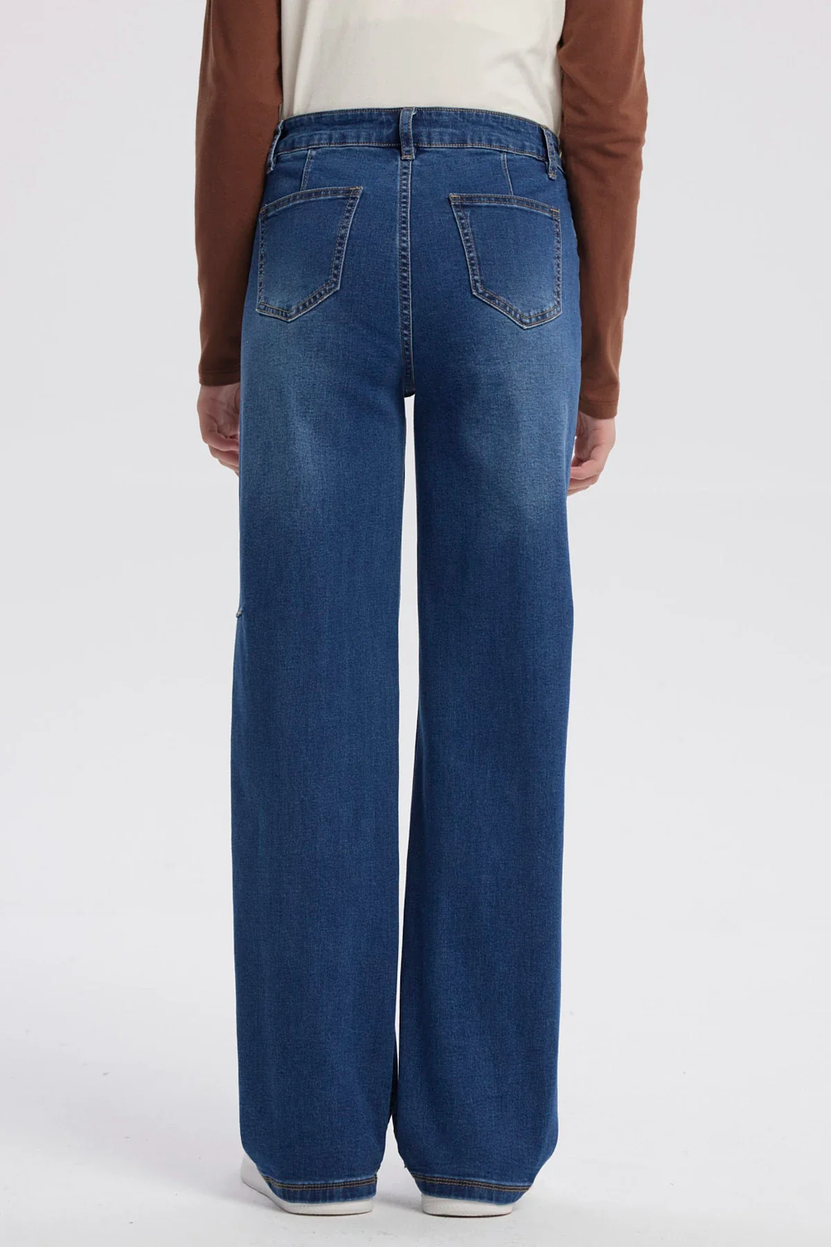 Jeans Niña Wide Leg Azul - Image 3
