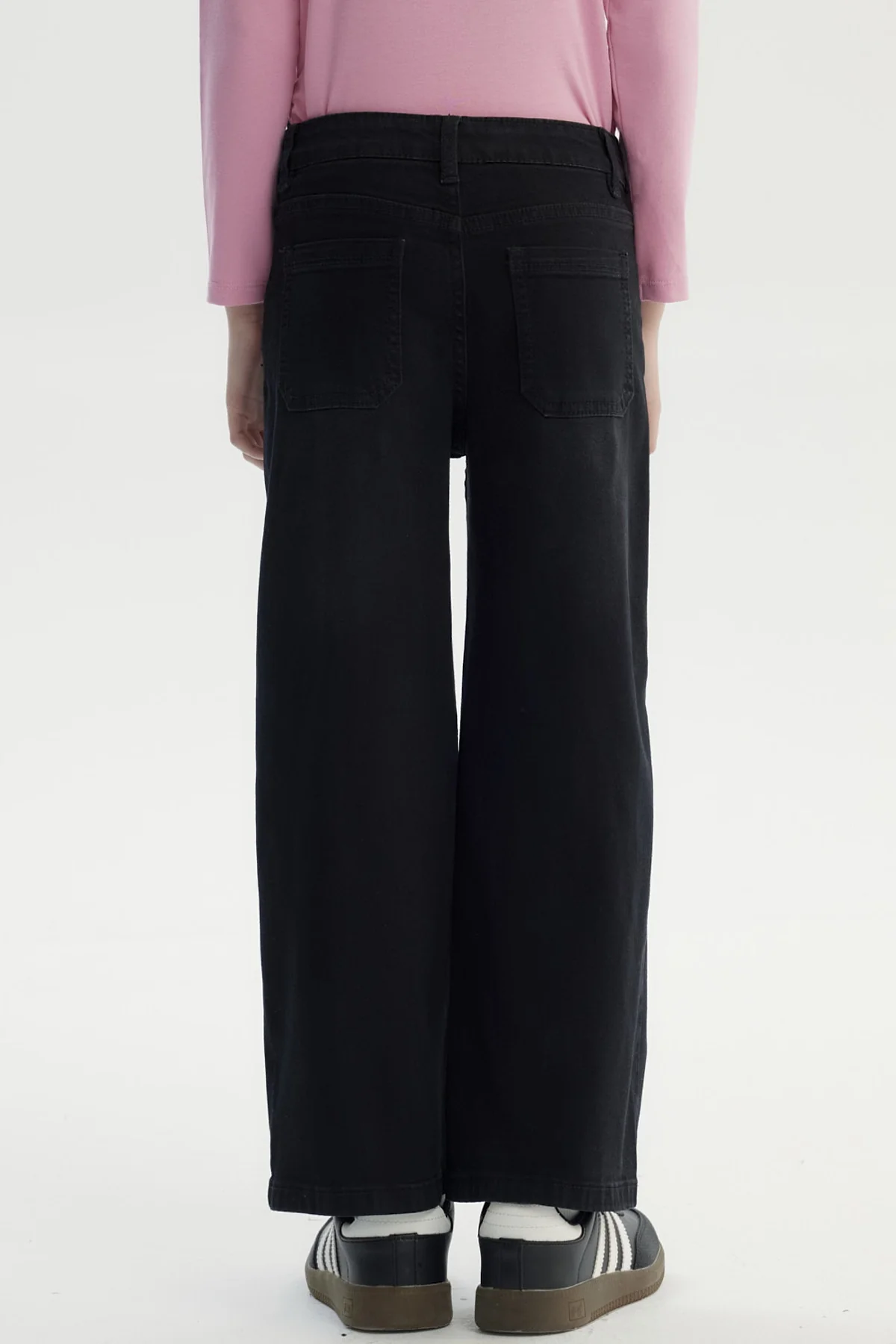 Jeans Niña Wide Leg Negro - Image 3