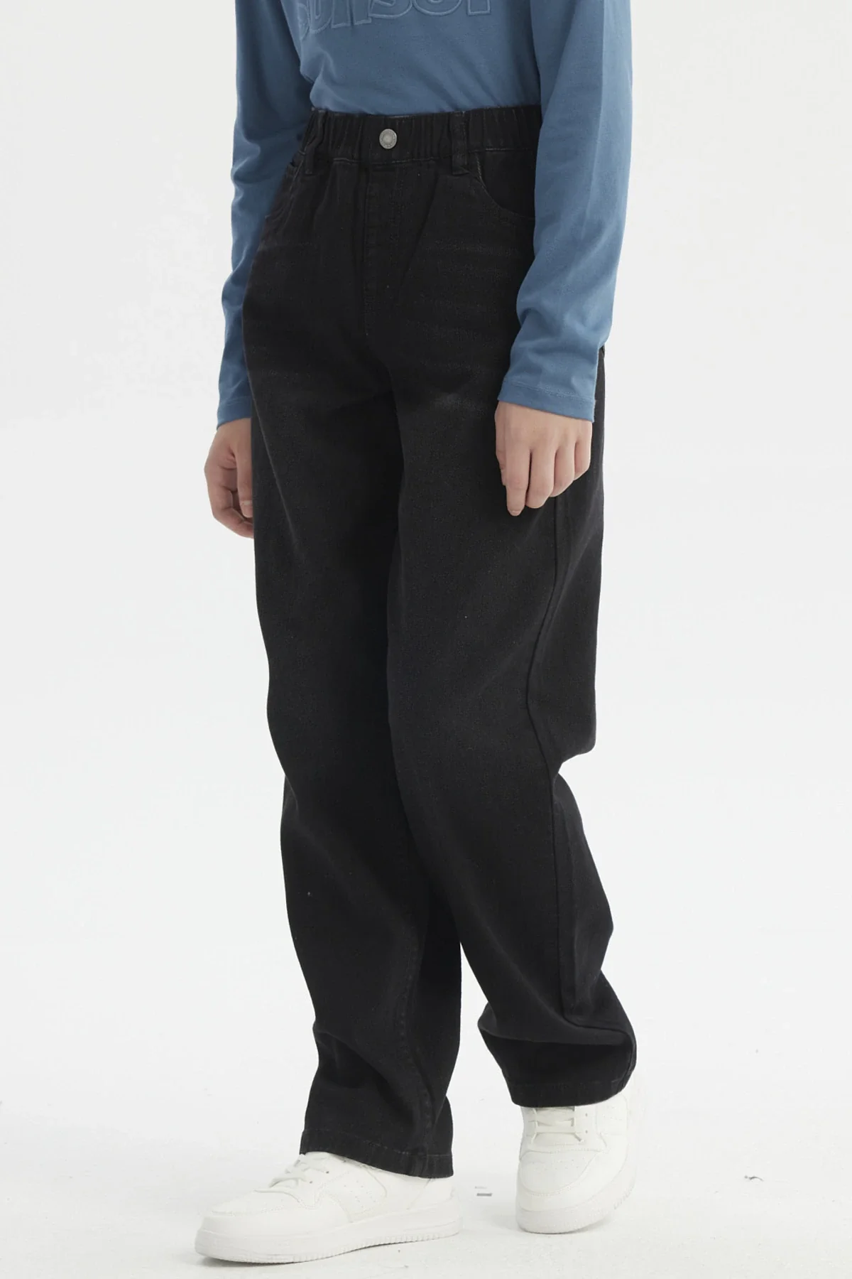 Jeans Niño Baggy Negro - Image 2