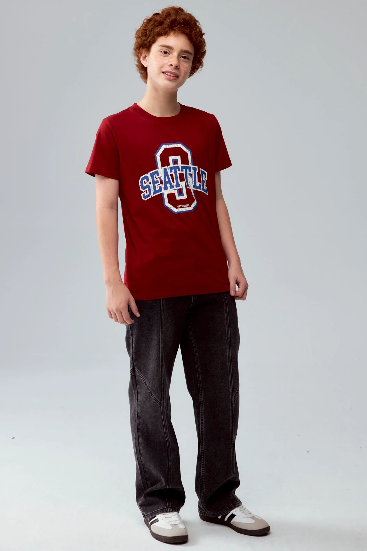 Jeans Niño Calce Recto Cortes Gris - Image 4