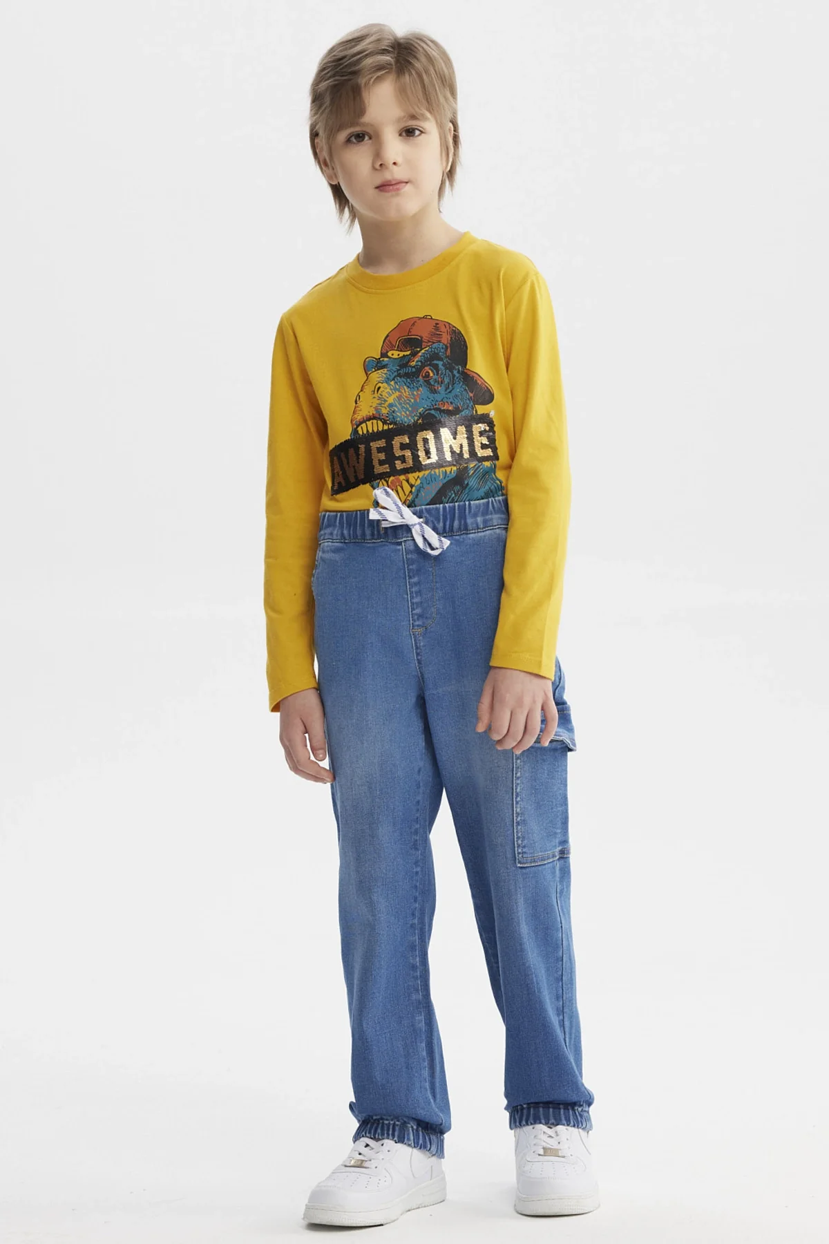 Jeans Niño Pitillo Azul Oscuro - Image 4