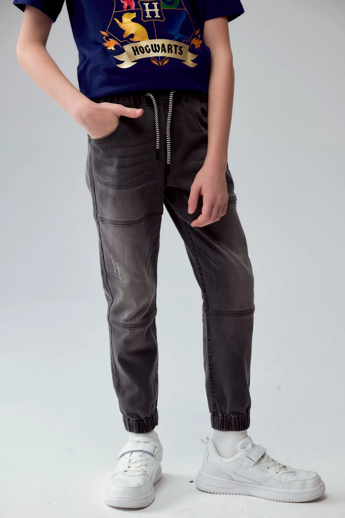 Jeans Niño Toddler Jogger Gris - Image 2