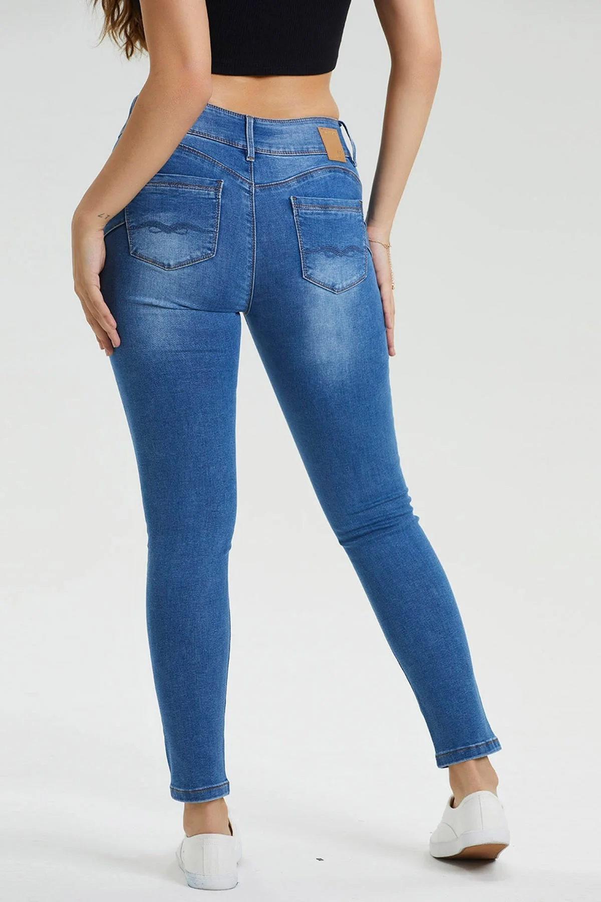 Jeans Skinny Kim Lavado Azul - Image 4