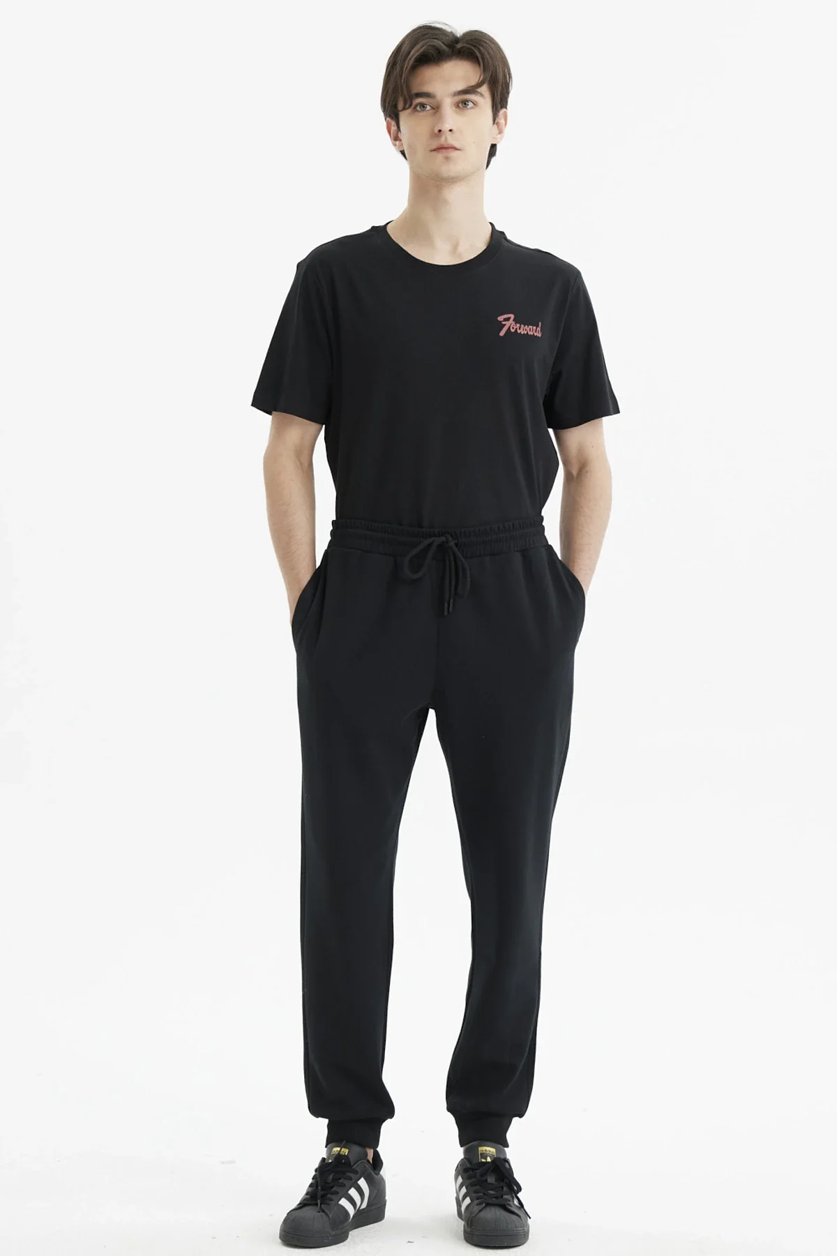 Pantalón Buzo Hombre Jogger Básico Negro - Image 4