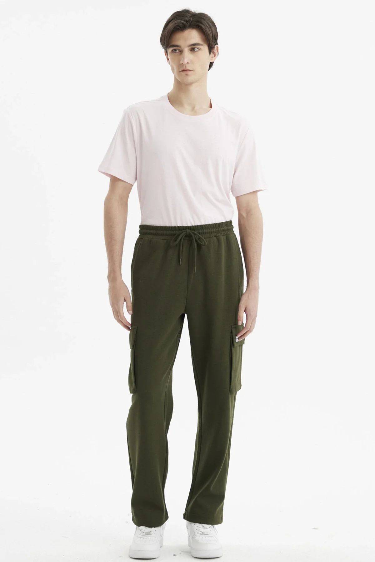 Pantalón Buzo Hombre Jogger Verde Militar - Image 4