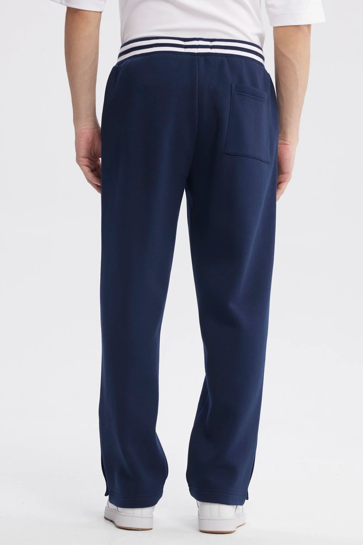 Pantalón Buzo Hombre Juvenil Calce Recto Azul - Image 3