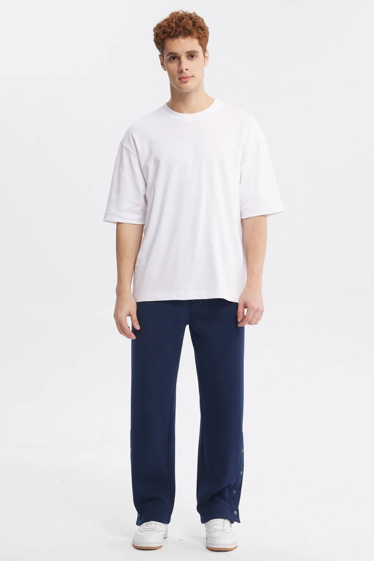 Pantalón Buzo Hombre Juvenil Calce Recto Azul - Image 4