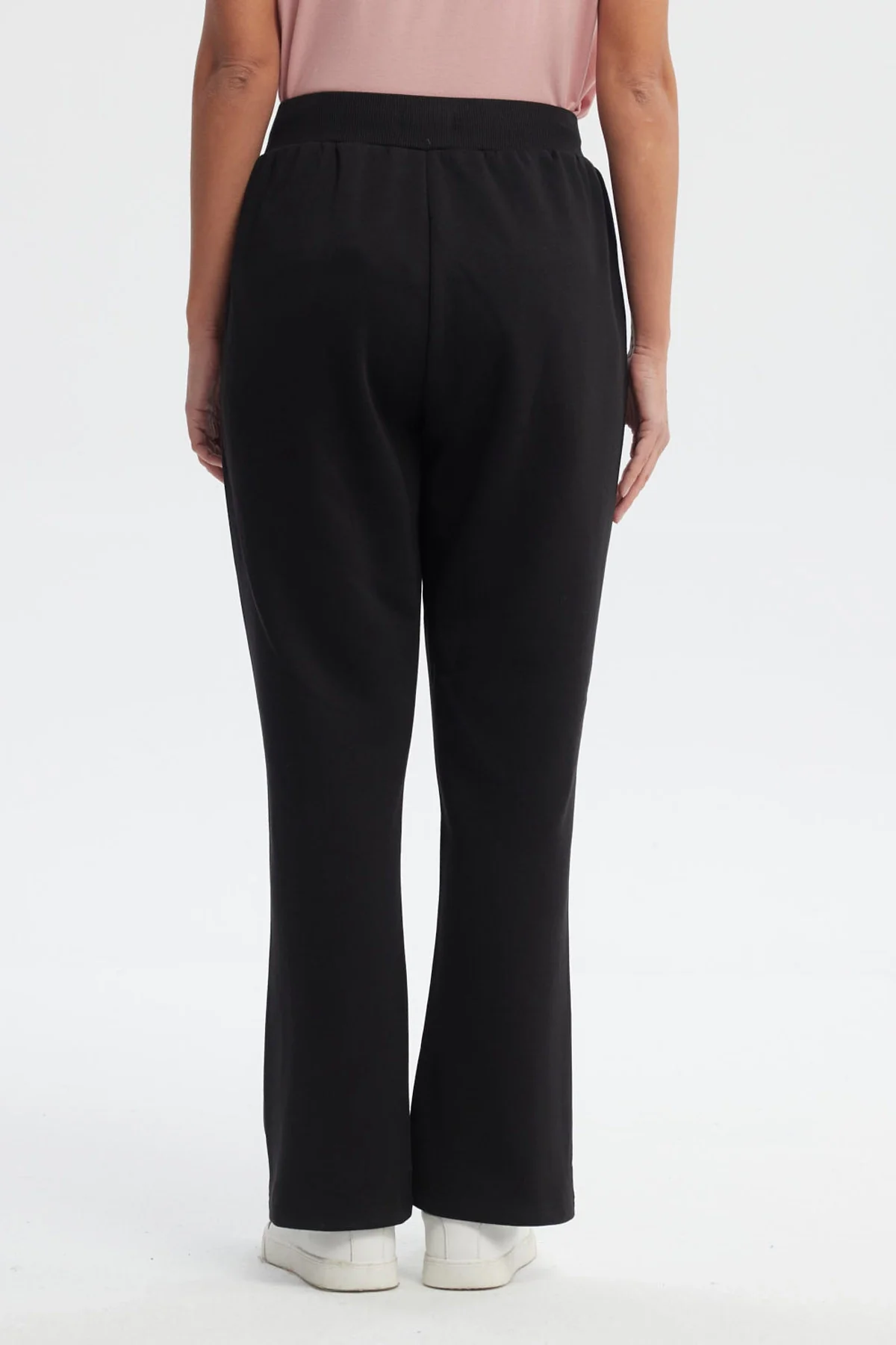 Pantalón Buzo Mujer Clásico Flare Negro - Image 3