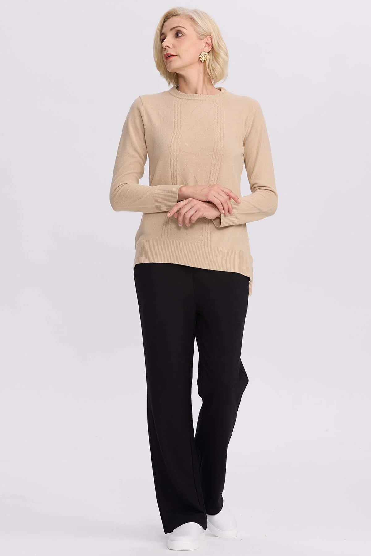 Pantalón Buzo Mujer Clásico Negro - Image 4