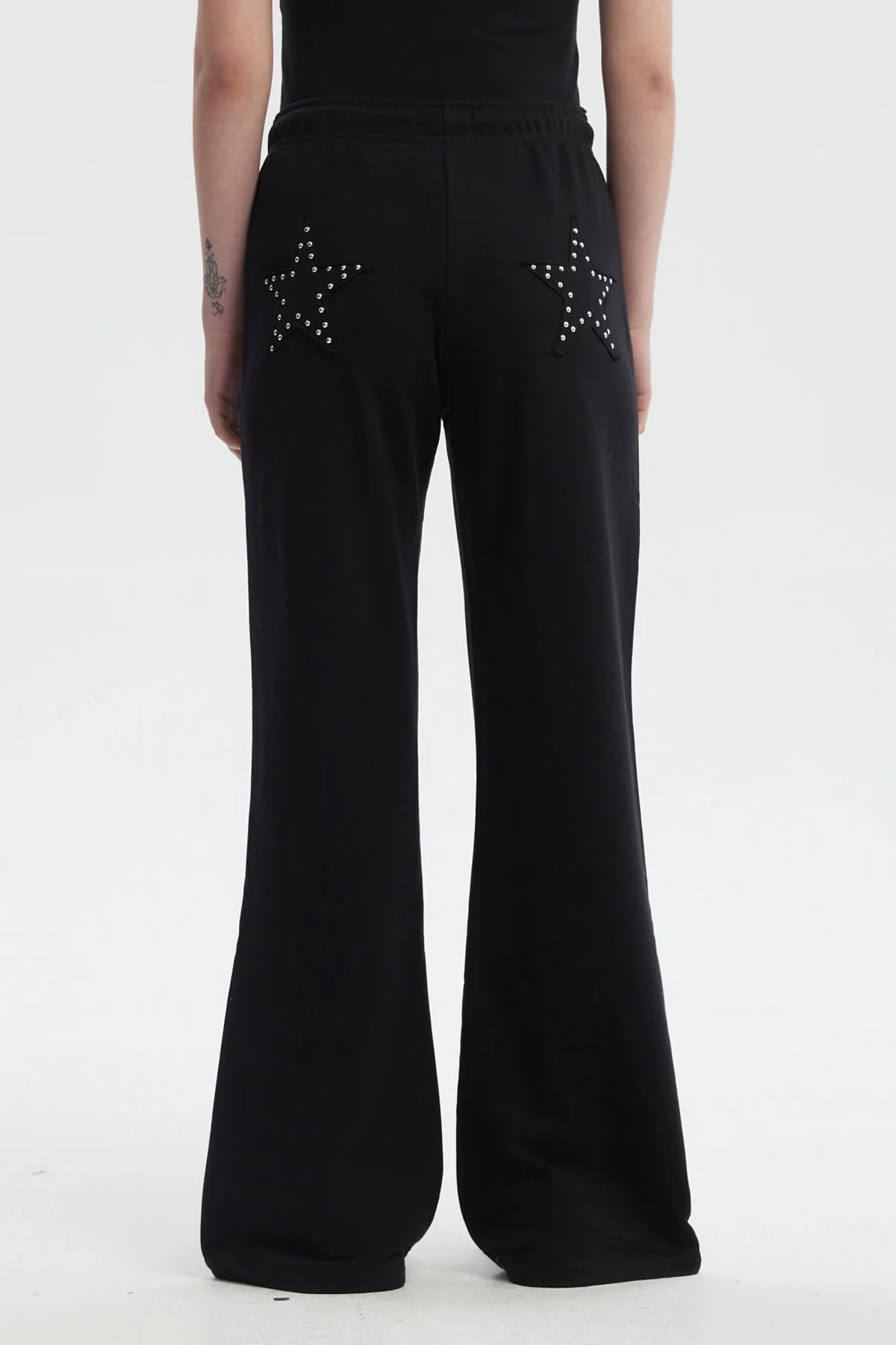 Pantalón Buzo Mujer Estrella Negro - Image 3