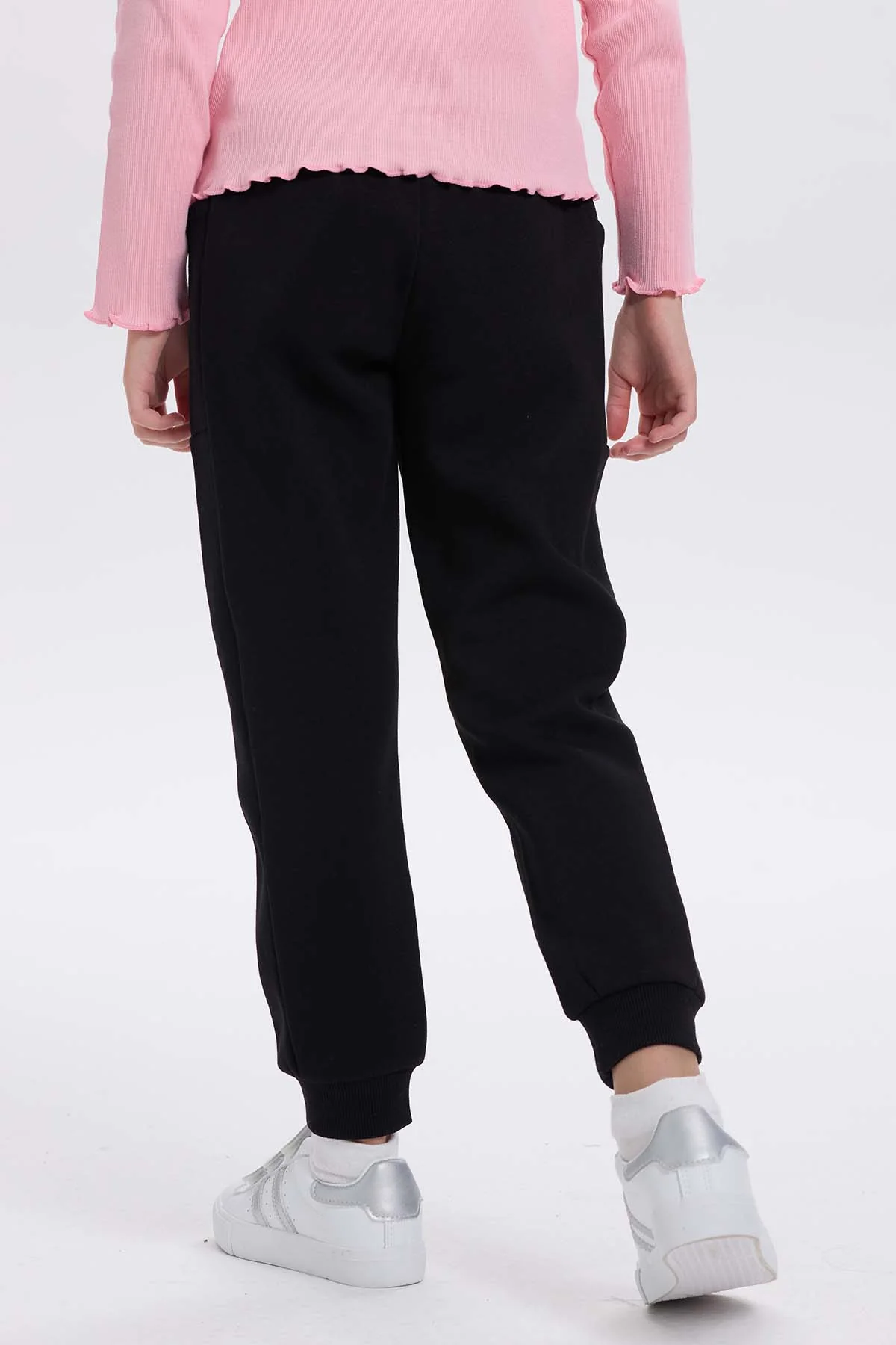 Pantalón Buzo Niña Bipack Negro - Image 5