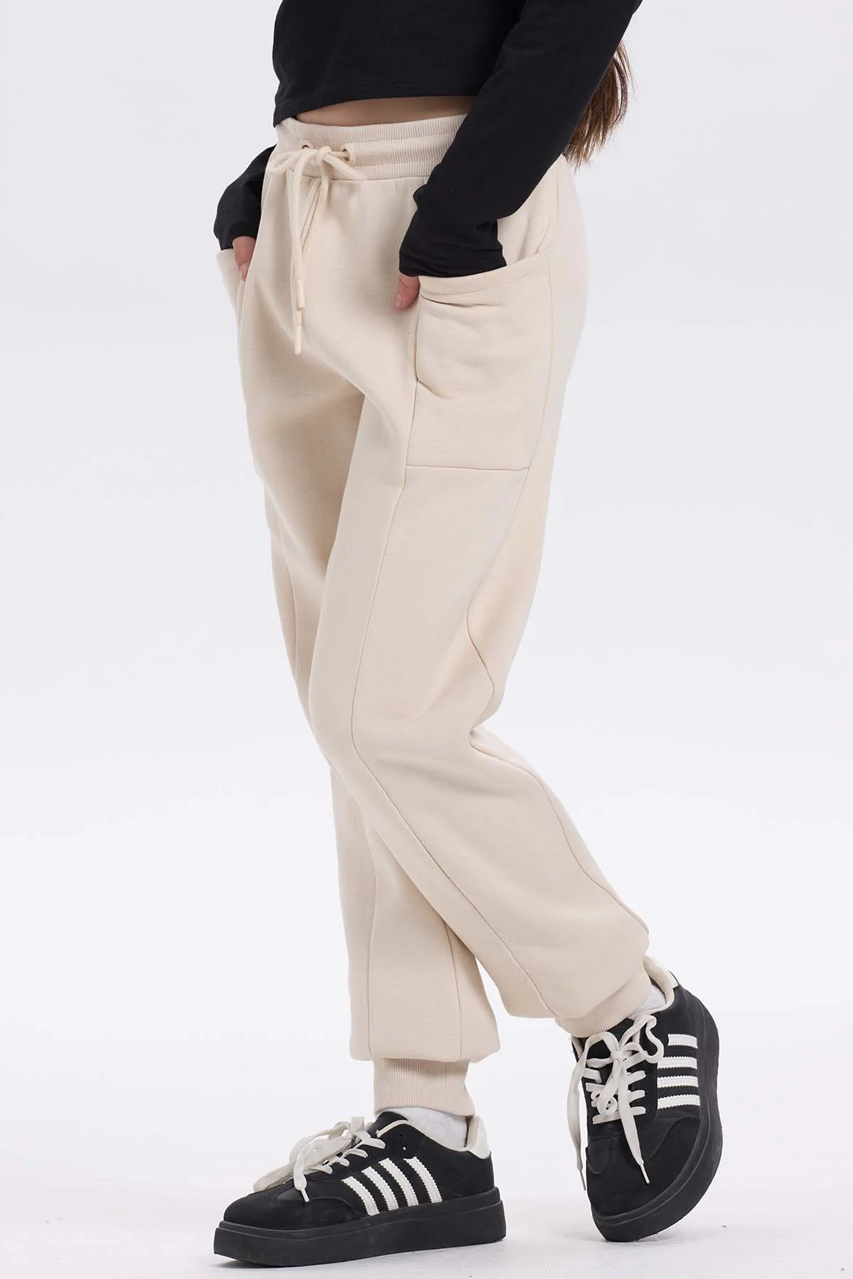 Pantalón Buzo Niña Bipack Negro - Image 5